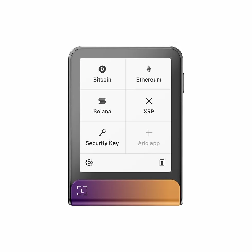 Ledger Flex portfel krypto z bezpiecznym ekranem dotykowym E Ink fuksja