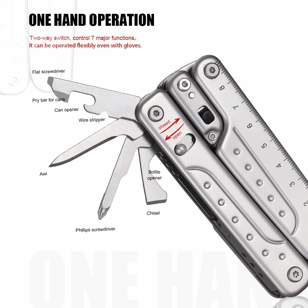 ROXON S802 Phantom zaktualizowana wersja Multi Tool szczypce i nożyczki z wymiennym ostrzem i przecinakami... (S802S)