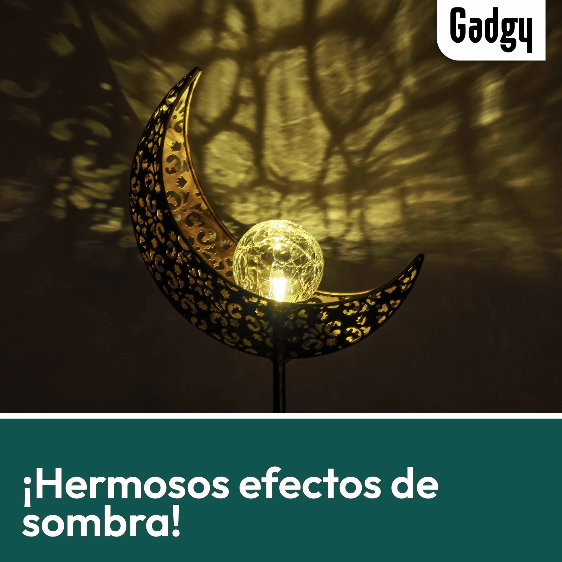 Gadgy Latarnie Ogrodowe Duże, Zestaw 2 Lamp Solarnych LED, Dekoracja Zewnętrzna do Ogrodu, Tarasu i Balkonu