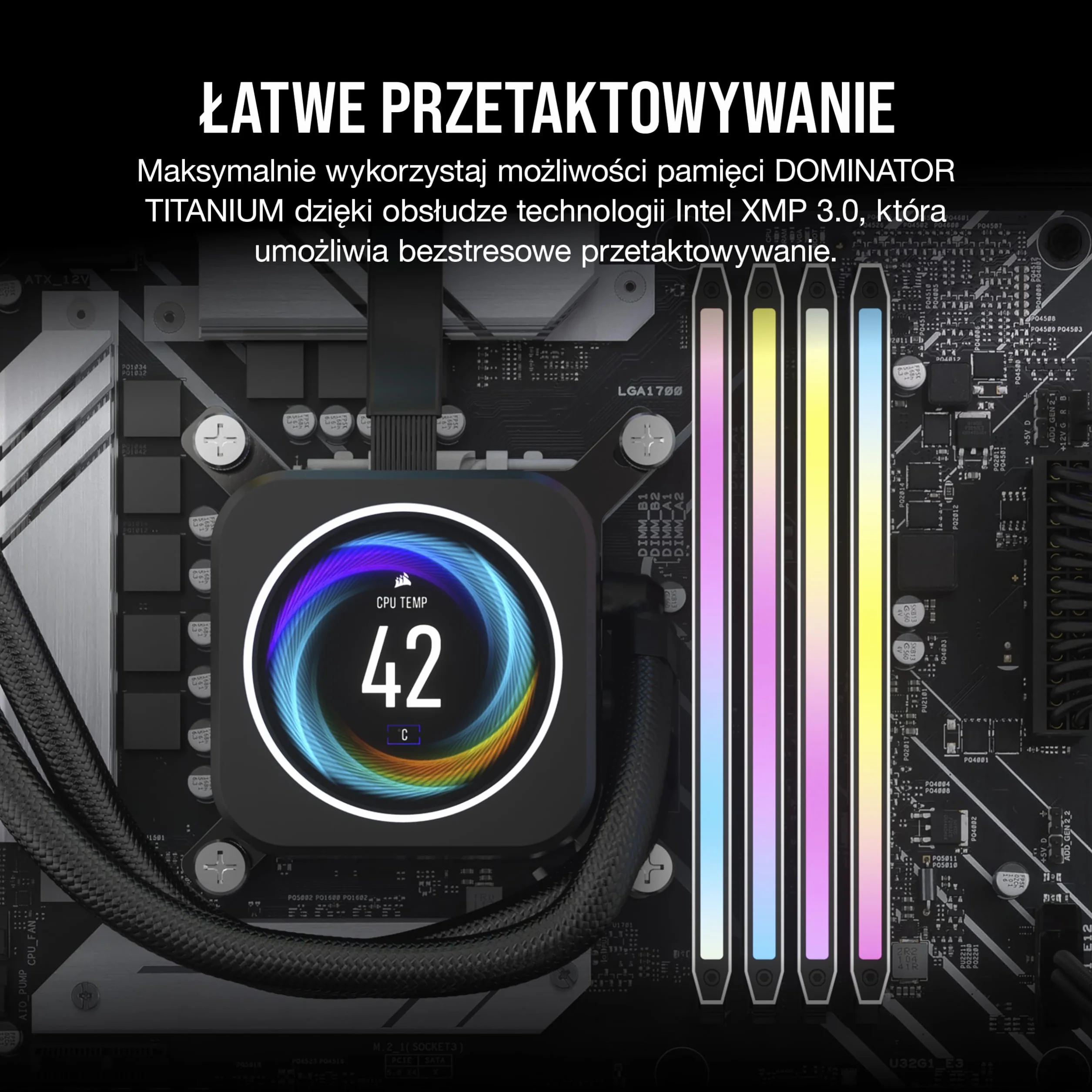 CORSAIR DOMINATOR TITANIUM RGB DDR5 RAM 32GB (2x16GB) DDR5 do 6000MHz CL30 Intel XMP iCUE Kompatybilna Pamięć Komputerowa - Biały (CMP32GX5M2B6000C30W)