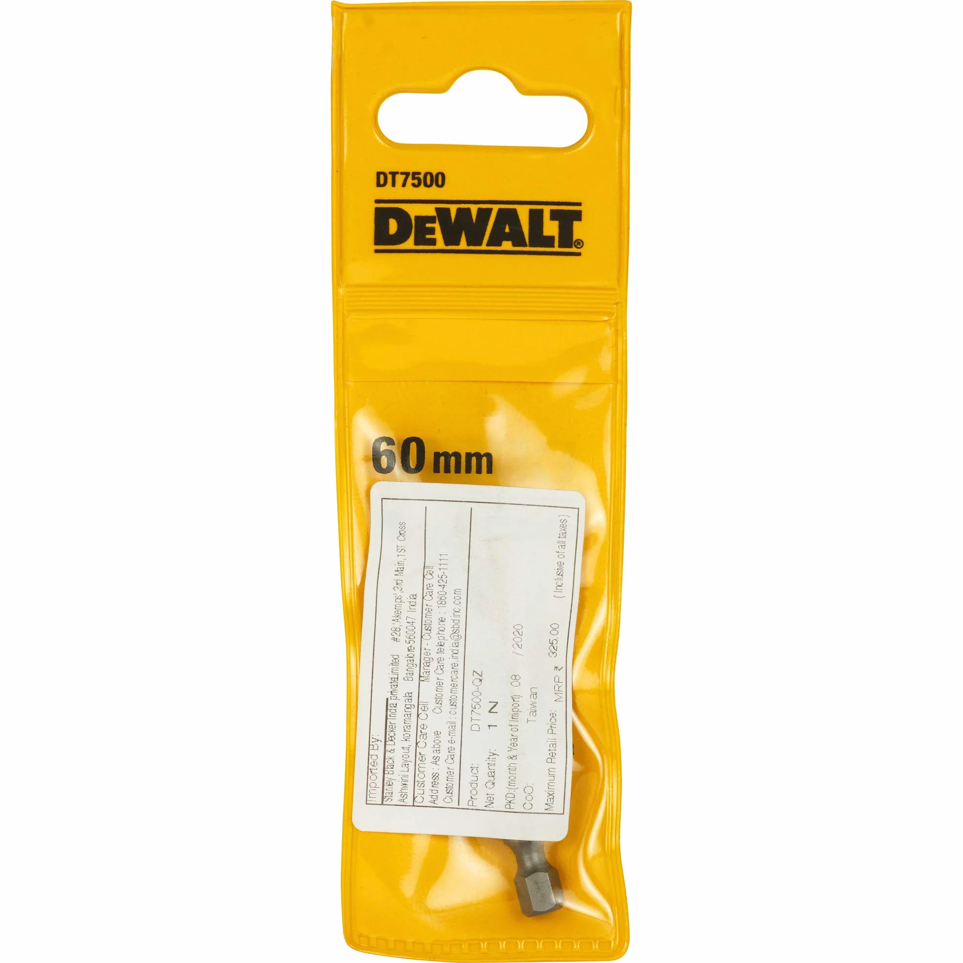 Uchwyt Magnetyczny L- 60mm do Bitów 1/4" DT7500 DeWalt
