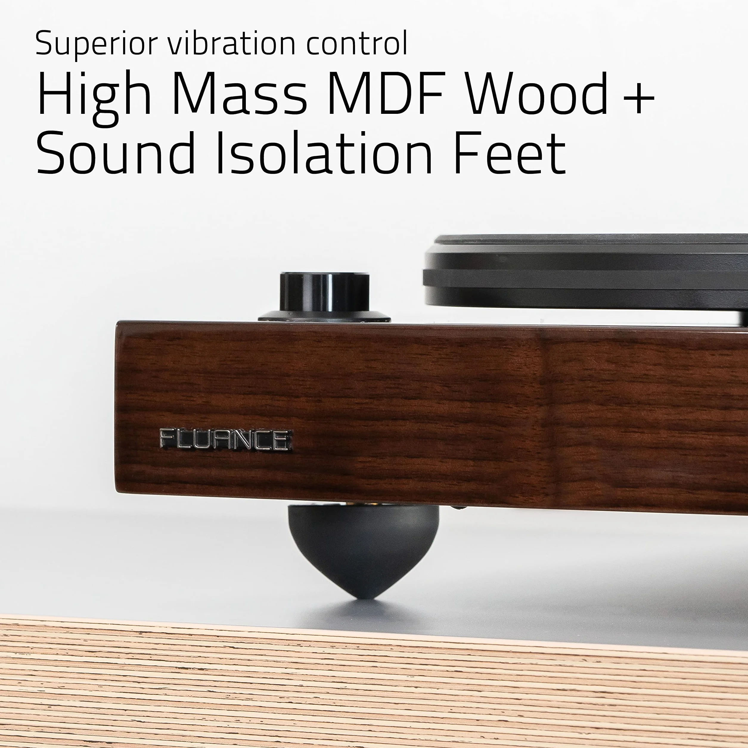 Fluance RT82 Reference High Fidelity winylowy gramofon z wkładką Ortofon OM10, czarny fortepianowy