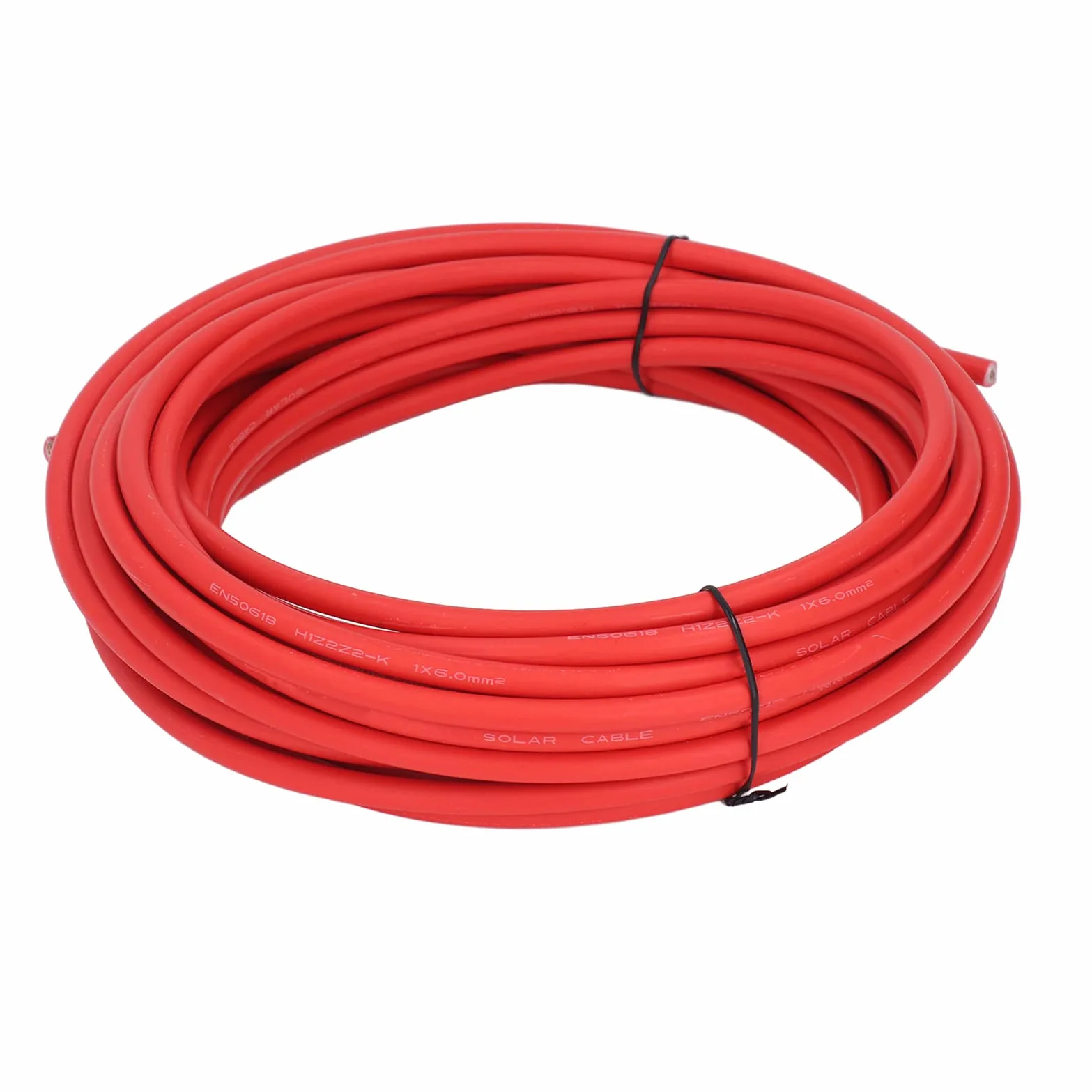 Przewód Panelu Słonecznego Kabel PV 6 mm² Miedź Cynowana XLPE Dwuwarstwowa Izolacja Odporność na korozję w Wysokich i Niskich Temperaturach Znamionowych 1500 V dla Falownika Panelu