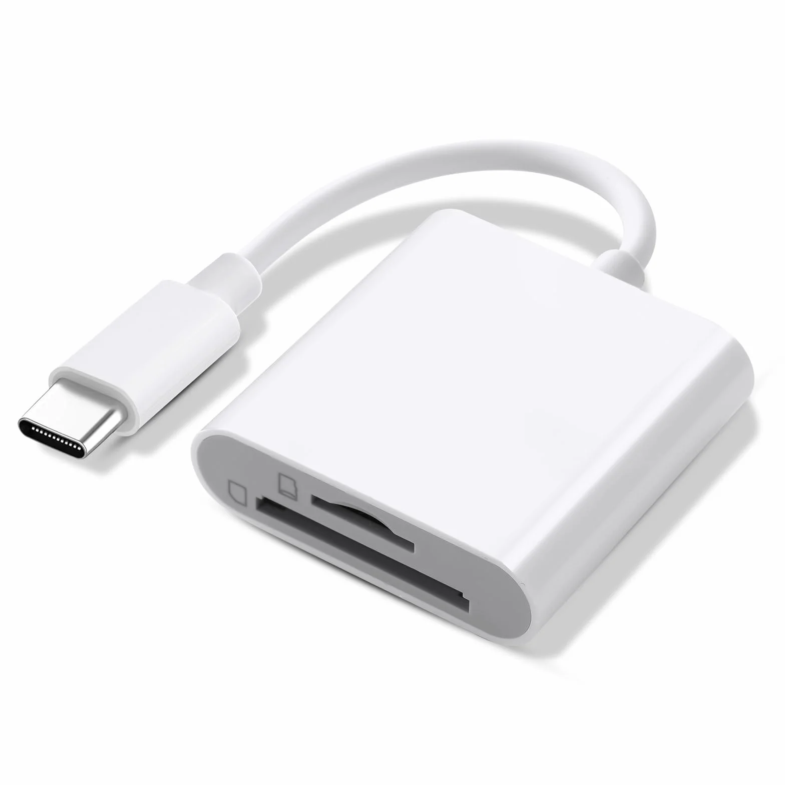 AXFEE Czytnik kart SD 2 w 1 adapter USB C czytnik kart pamięci TF