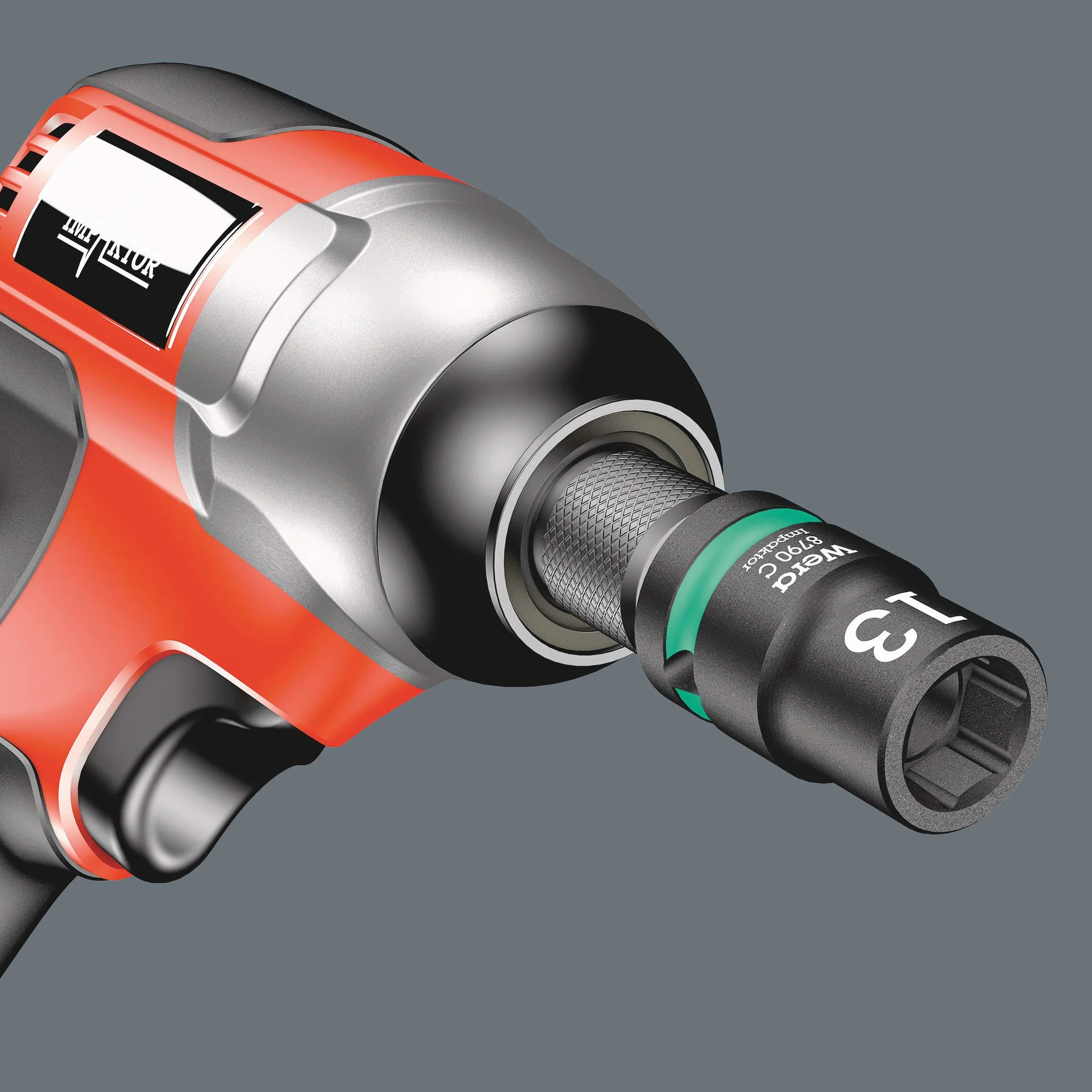 Wera 8790 C Impaktor Nasadka, Czerwony/Czarny, 17.0 mm