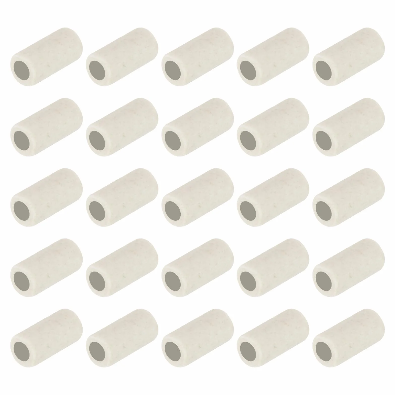 QUARKZMAN 50 sztuk 3 mm średnica rury ceramicznej izolowane wiązki przewodów elektronicznych ochrona izolacji cieplnej pojedynczy otwór, 6 mm x 10 mm