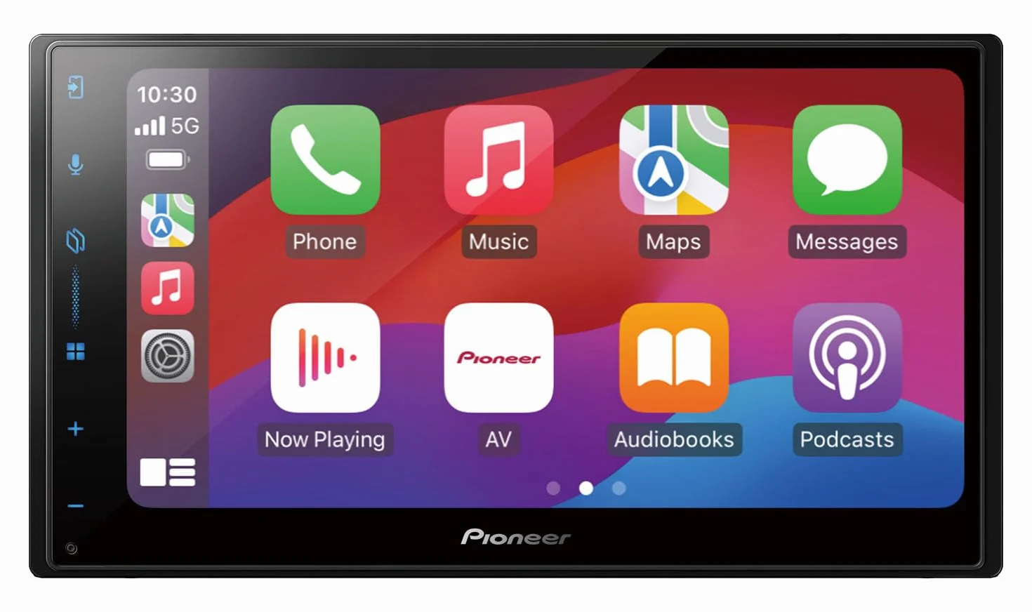 Pioneer SPH-DA77DAB centrum multimedialne 2DIN, pojemnościowy panel dotykowy 6,8", z Wi-Fi, Bluetooth, Apple CarPlay, Android Auto i DAB+, 13-pasmowy korektor graficzny
