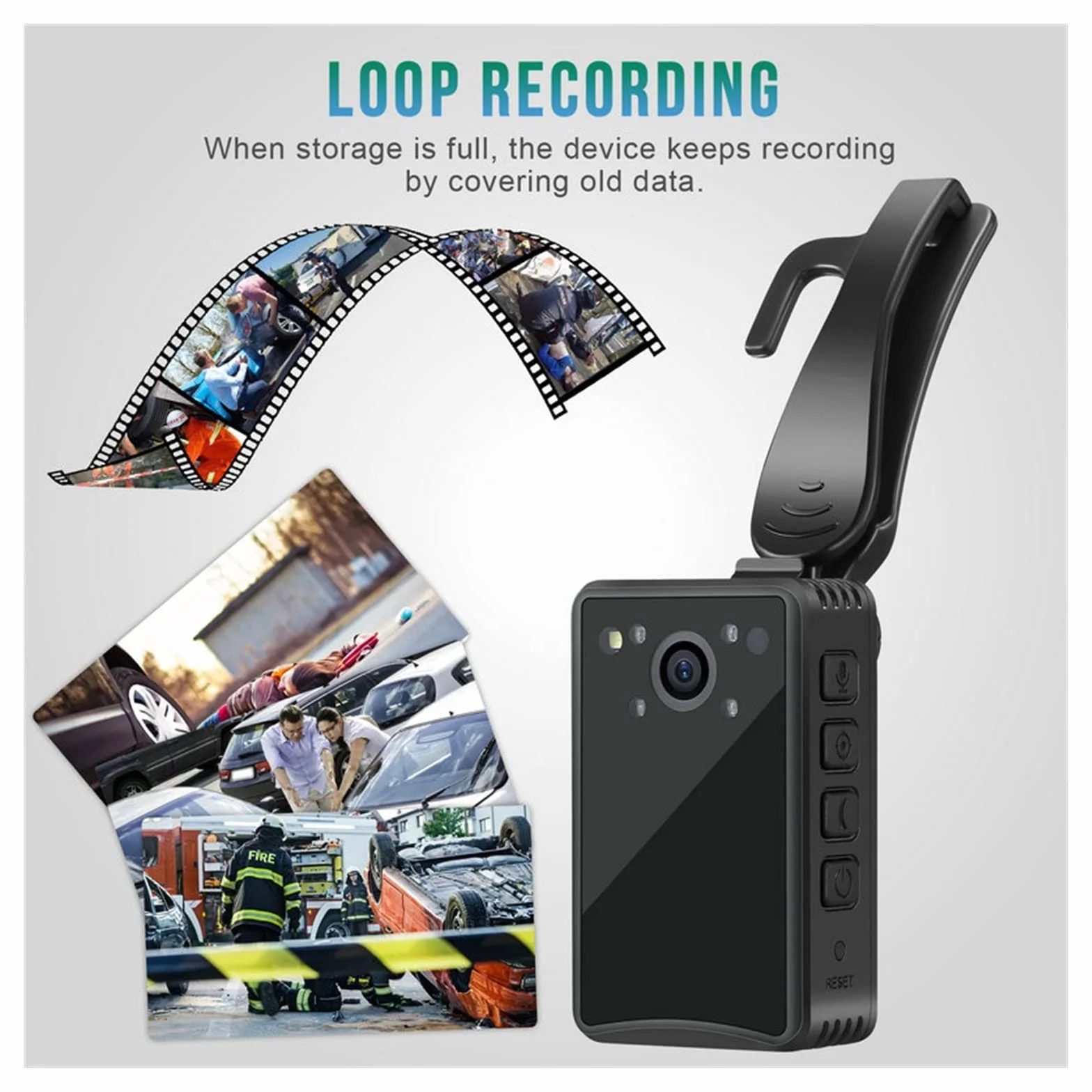 A23 Police Body Camera HD 1080P DVR IR Night Vision Mini Kamera 14H Bateria 64GB