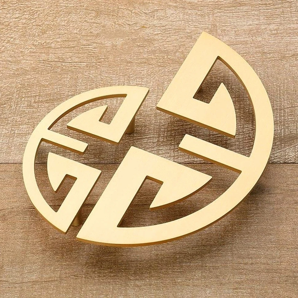 Uchwyty do szafek Szuflada Komoda Kuchnia Retro ciągnie Szafa Szafka Uchwyty meblowe Sprzęt łazienkowy Pull Gold (rozmiar:M) ()