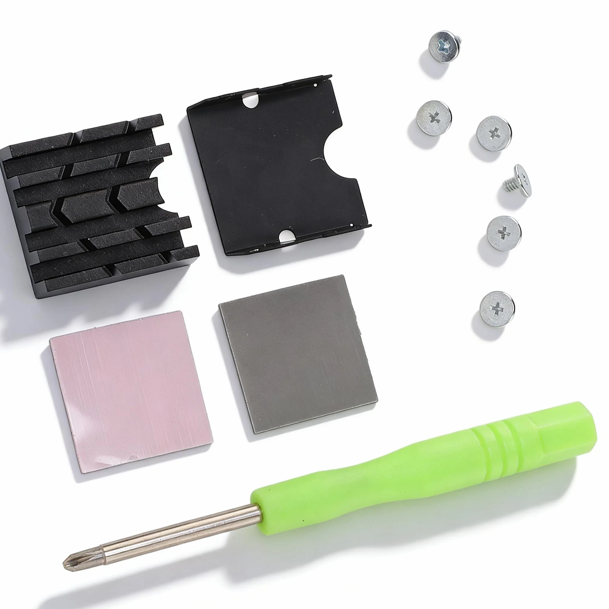 Dwustronny Radiator M.2 2230 SSD do Komputera PC, Wydajna Chłodnica Chłodząca z termiczną podkładką silikonową dla Entuzjastów Komputerów, Stop Aluminium Mg