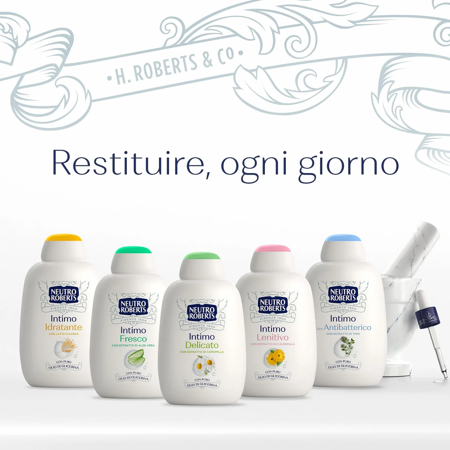 Neutralny Roberts, łagodny środek czyszczący, środek do higieny intymnej z rumiankiem, 100% naturalny - odpowiedni dla wrażliwych skóry, dla kobiet i dzieci - sprawdzony klinicznie - butelki 200 ml