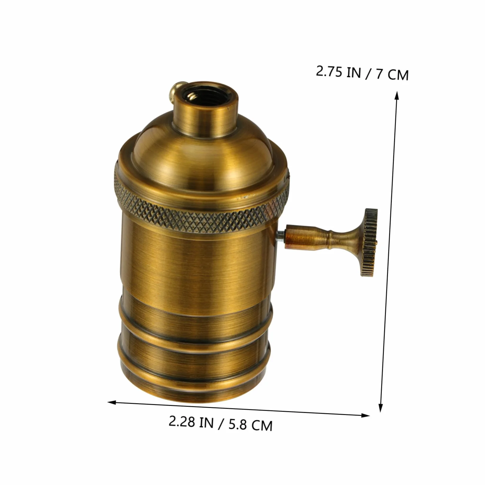 LALAFINA Vintage Lamp Holder z Die Cast Aluminium Retro Gniazdo Oświetleniowe Do Żarówek Do Restauracji Kuchni i Dekoracji Wnętrz