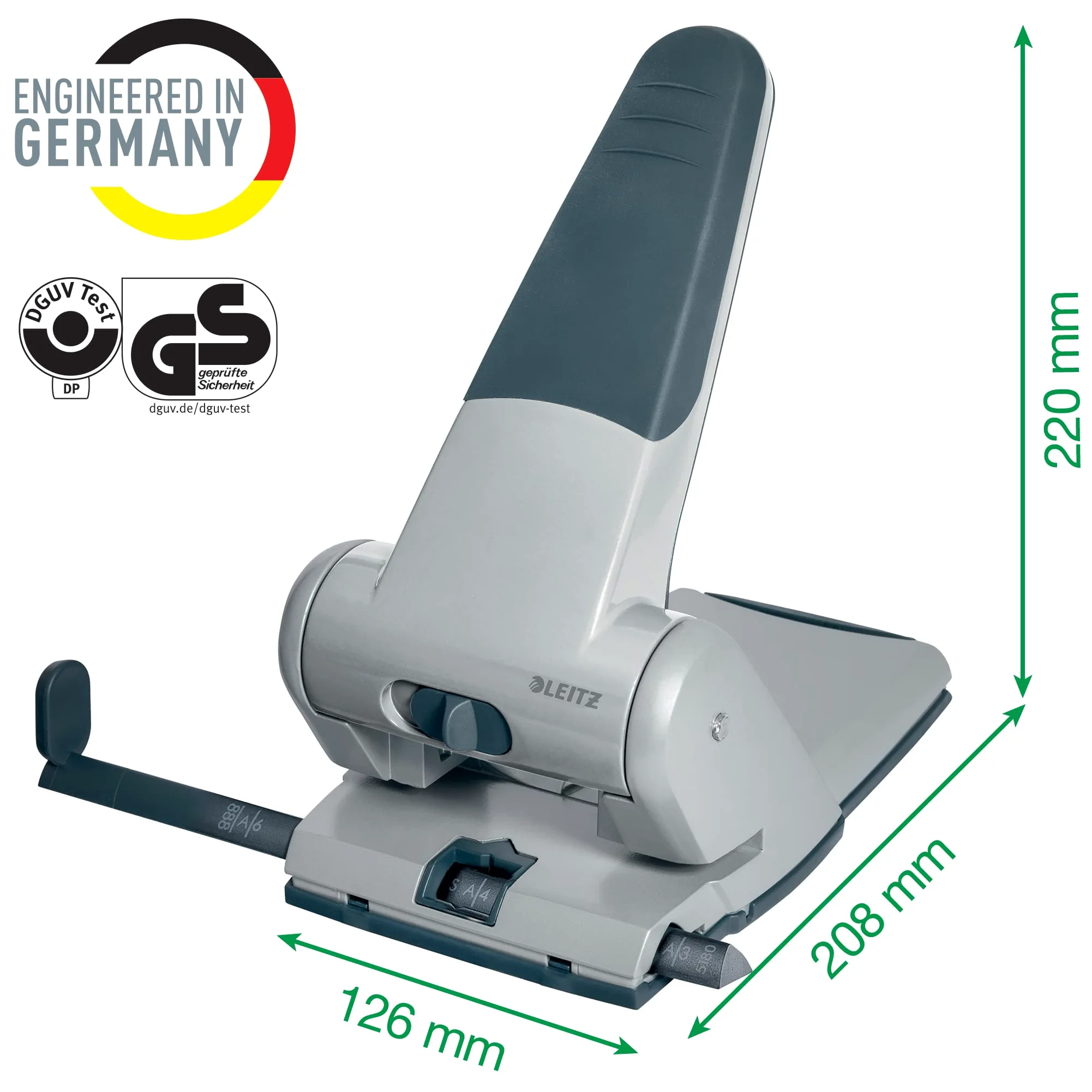 L:Hole Punch HeavyDuty 6.5mm czarny