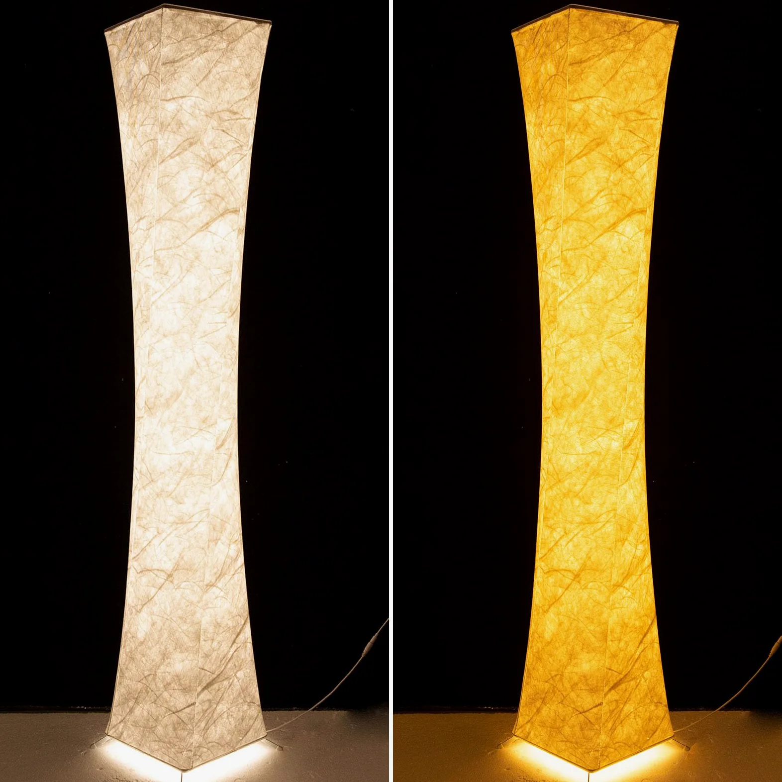 ANTENLICHT Lampa stojąca RGB do salonu, ściemniana, 155 cm, lampa stojąca LED z synchronizacją muzyki, zmiana koloru, lampa narożna, lampa RGB do salonu, sypialni, pokoju zabaw, pilot zdalnego