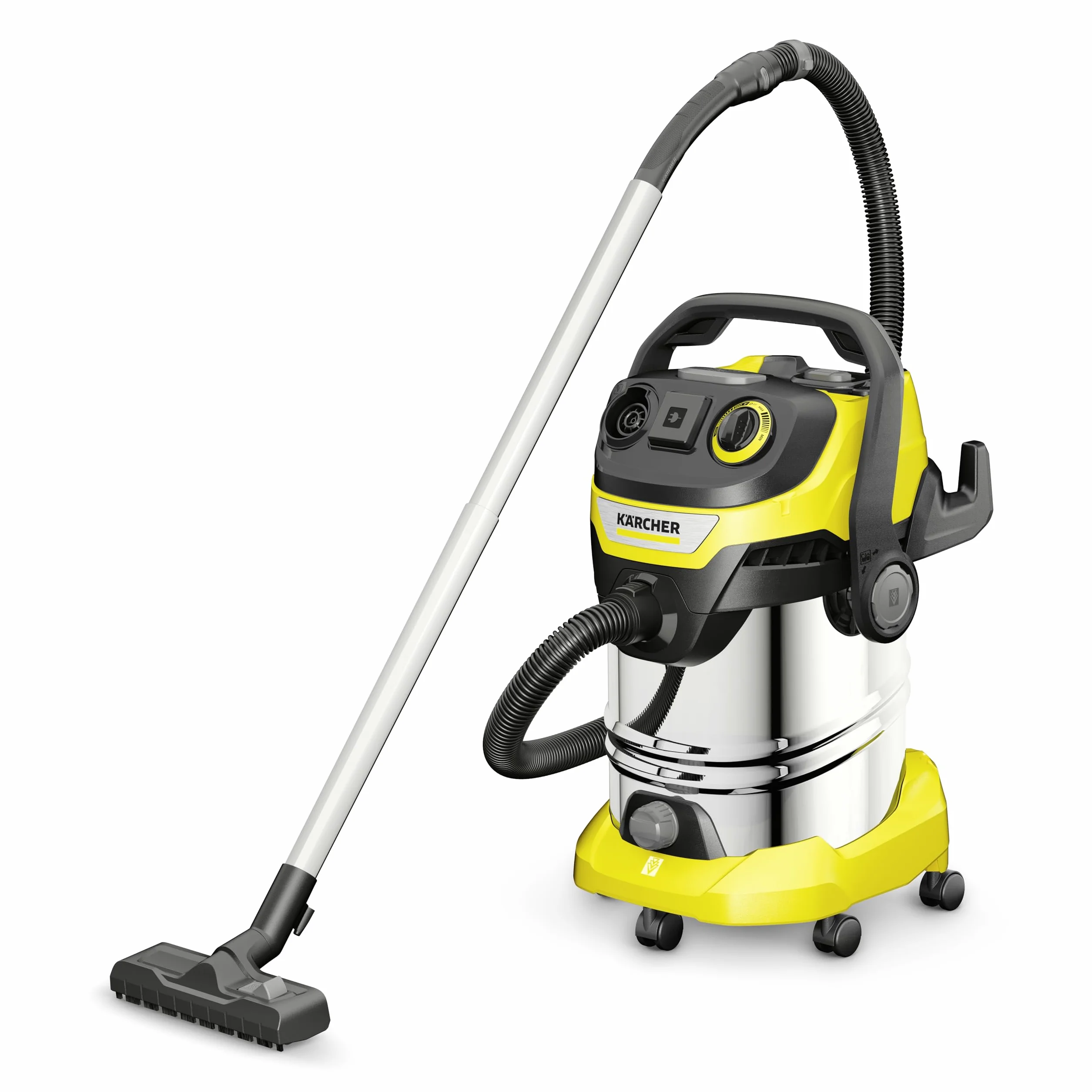 Kärcher Odkurzacz na Mokro/Sucho WD 6 P S V-30/6/22/T, gniazdo, płaski filtr falisty, opatentowana kaseta z filtrem, czyszczenie filtra, 1300 W, zbiornik: 30 l i spust wody, wąż ssący: 2,2 m