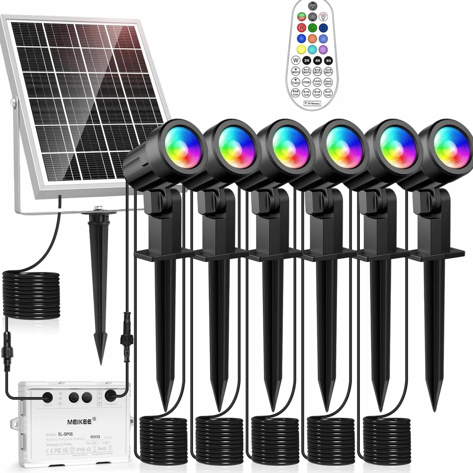 MEIKEE Solar Focus Garden RGB 6 w 1