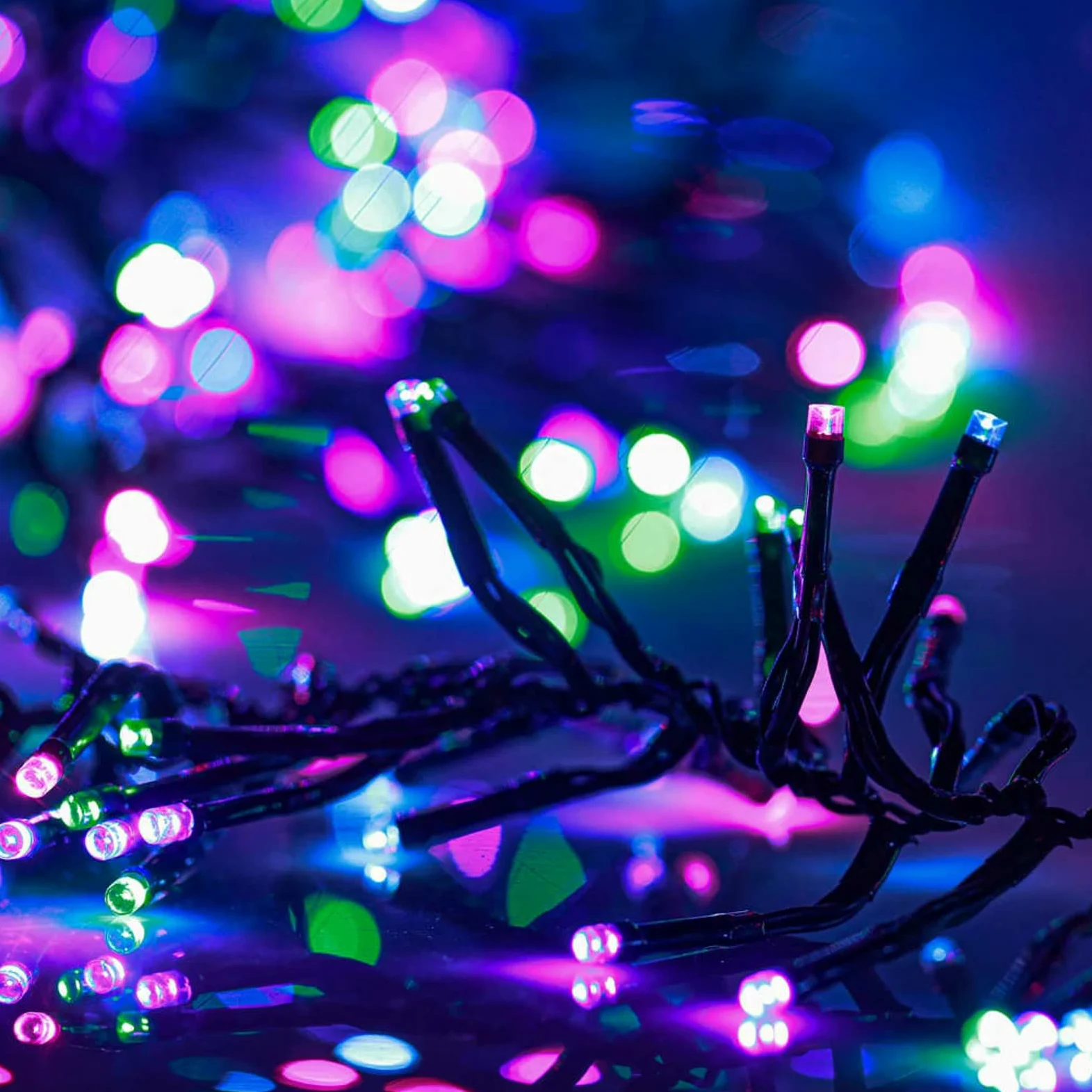 Taśma świetlna klastra z 1000 diodami LED, pastelowe PVC, wielokolorowe 11 m, zewnętrzne światła świąteczne, oświetlenie wewnętrzne, dekoracyjne światła do pokoju, dekoracja bożonarodzeniowa do