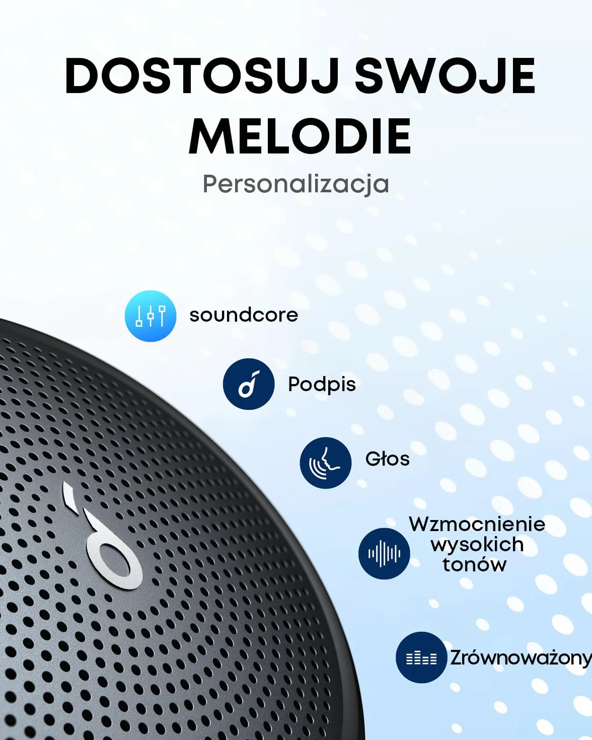 Soundcore Anker Mini 3 głośnik Bluetooth IPX7 wodoodporny USB-C BassUp PartyCast EQ czarny
