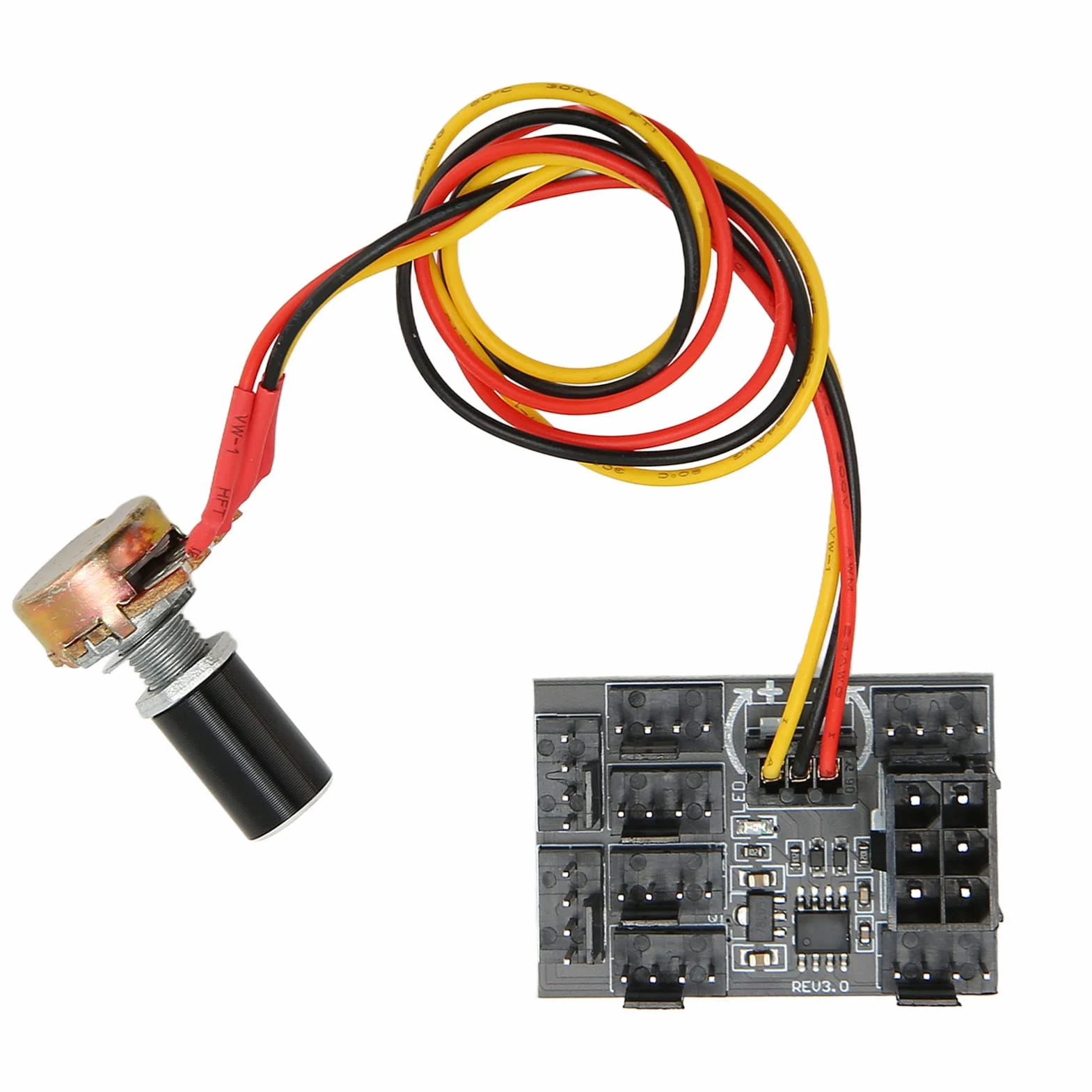 4-pinowy 3-pinowy Koncentrator Wentylatora PWM Kontroler Prędkości DC 12 V do Komputera PC, Gruby Klej do Mocowania, Elastyczny Przedłużacz, Długoterminowa stabilność, Gracze/entuzjaści