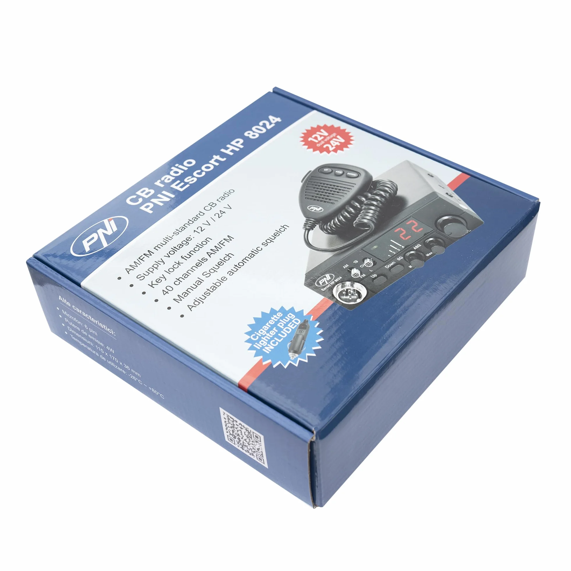 CB Radio PNI Escort HP 8024 12 V - 24 V 4 W AM/FM regulowane