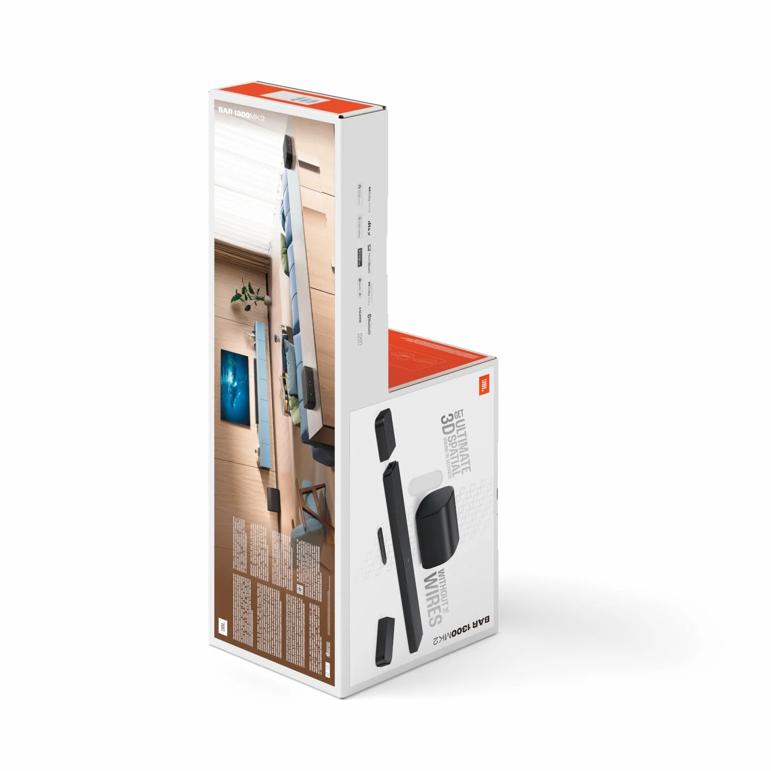 JBL Bar 1300 MK2 11.1.4-kanałowy soundbar Bluetooth z subwooferem Dolby Atmos DTS:X HDMI eARC Wi-Fi czarny