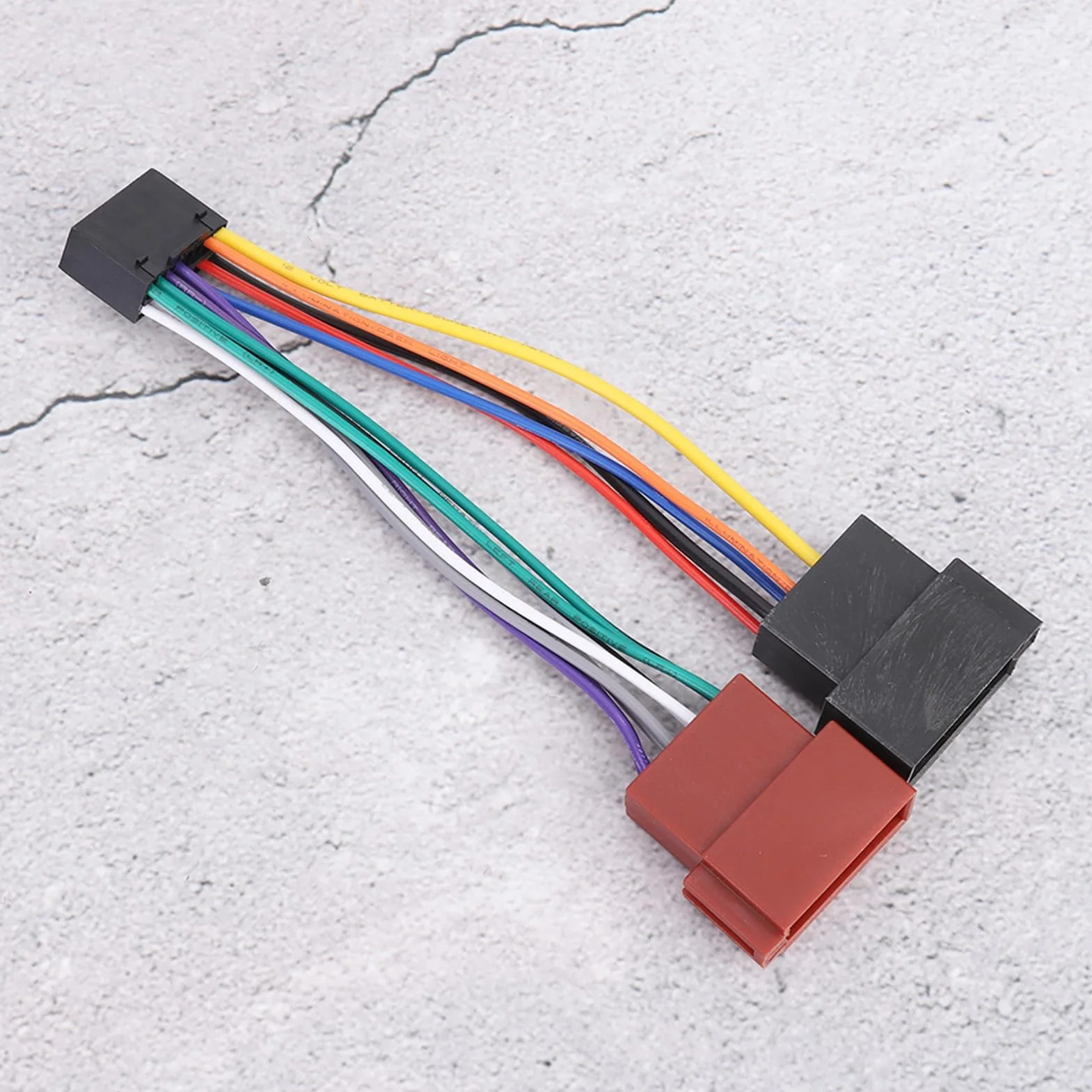 Culnflun Stereo kable w wiązce wiązka radiowa do radia samochodowego 16-pinowa uniwersalna magistrala ISO żeńskie złącze wiązki przewodów Adapter samochodowy sprzęt audio wideo