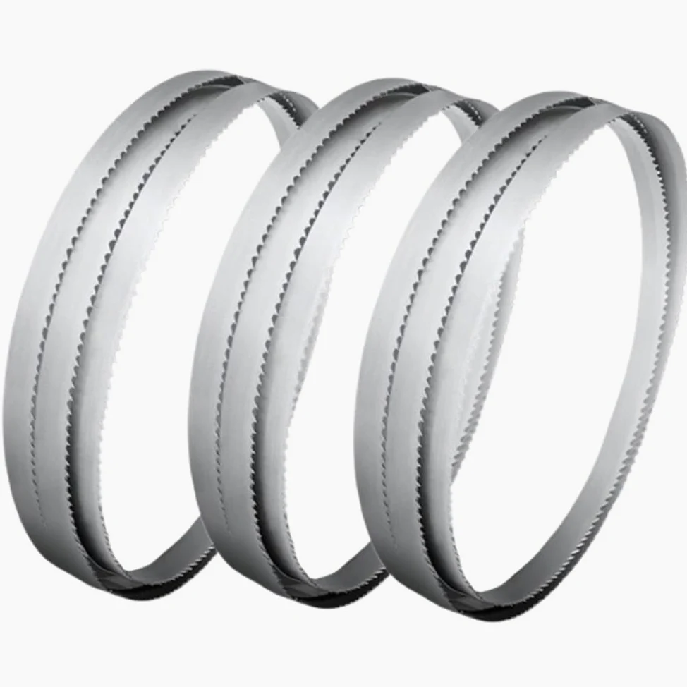 Brzeszczoty do pił taśmowych, 3-pak, 8-12 TPI, 100 cm, kompaktowy bimetalowy M42 do cięcia metalu, trwałe i wszechstronne, idealne do precyzyjnej pracy