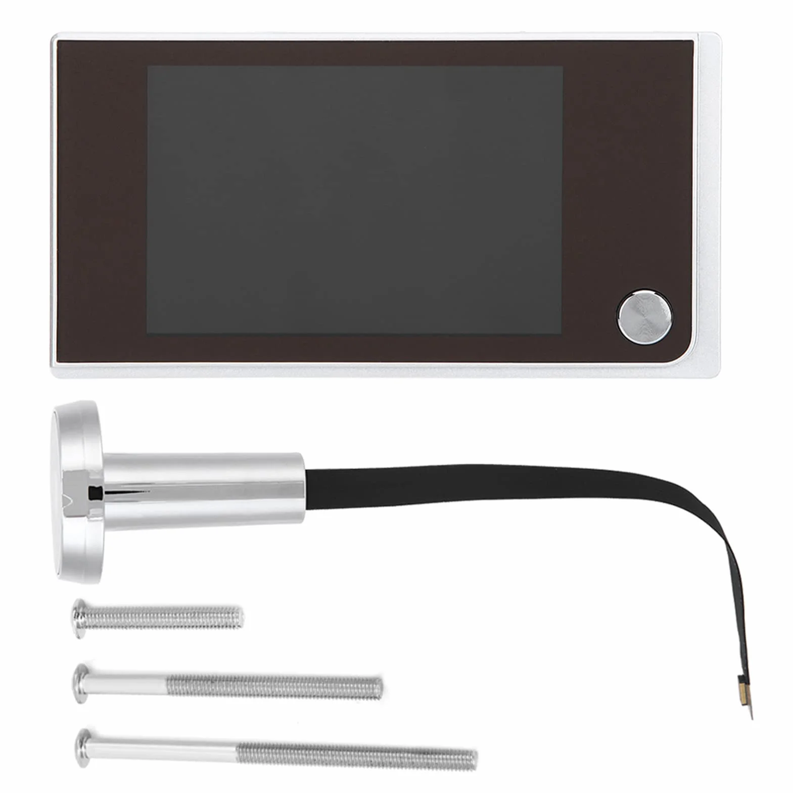 Generic Cyfrowy Wizjer do Drzwi, 3.5 Calowy Cyfrowy Wyświetlacz LCD 120 Stopni Szeroki Kąt Widzenia Wizjer Fotowizualny Elektroniczny Koci Wzrok do Domu