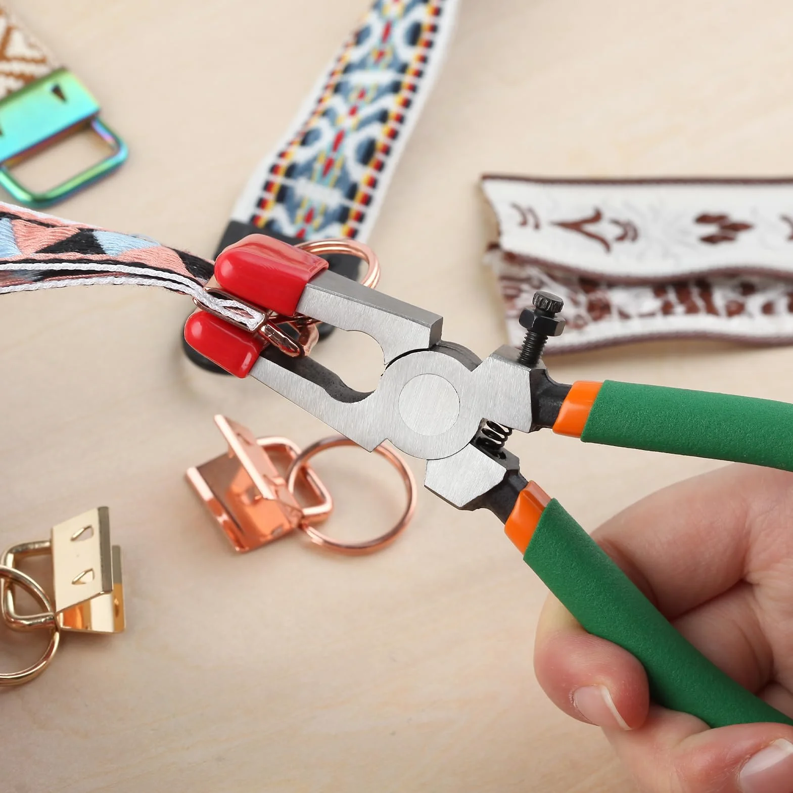 LEONTOOL 15 cm szczypce do czyszczenia szkła, z gumowymi końcówkami do cięcia szkła, szczypce do kluczy z zakrzywionymi szczękami, szczypce do cięcia szkła, narzędzia do cięcia kluczy, instalacji