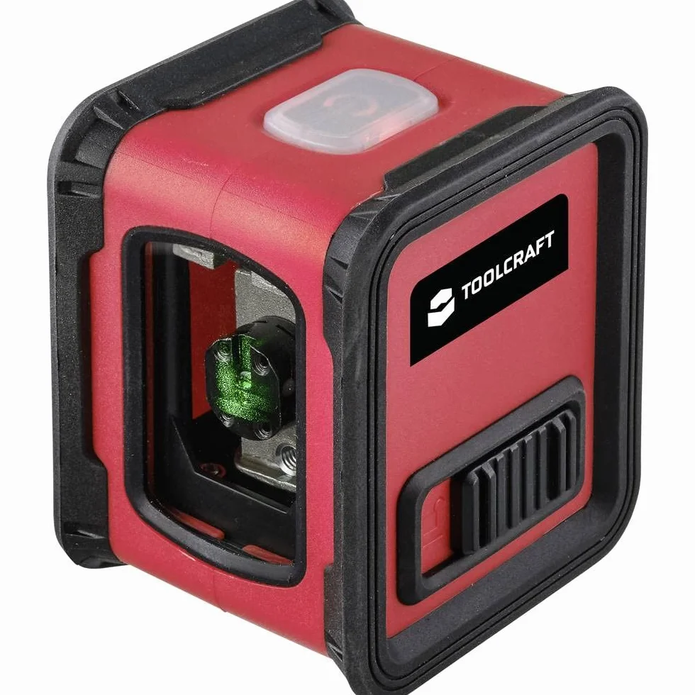 TOOLCRAFT CL12-G Laser Kreuzlinienlaser, w tym Stativ, selbstnivellierend, bardziej ekologiczny laser Reichweite (maks.): 12 m