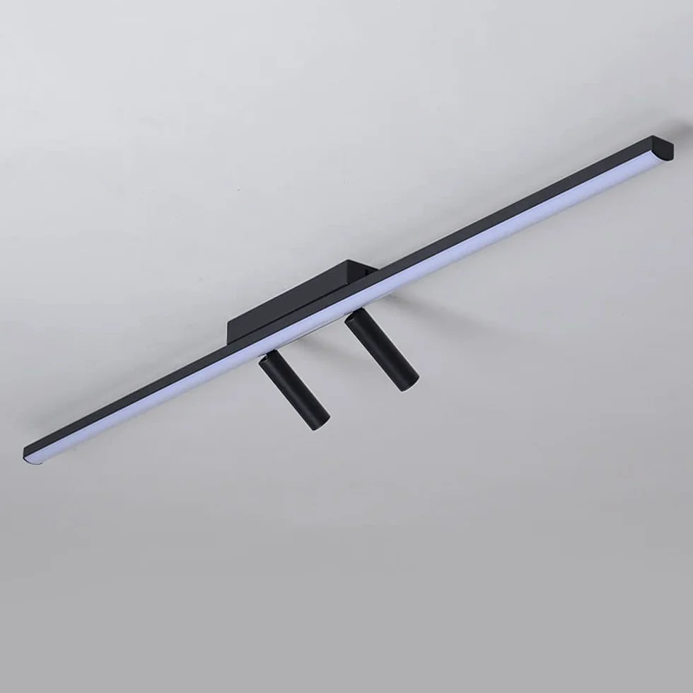 Liniowa lampa sufitowa LED 31.5 "Reflektor do montażu powierzchniowego, minimalistyczny żyrandol na wyspę 80 cm Oprawa oświetleniowa Reflektory sufitowe do kuchni Jadalnia Komercyjna sypialnia