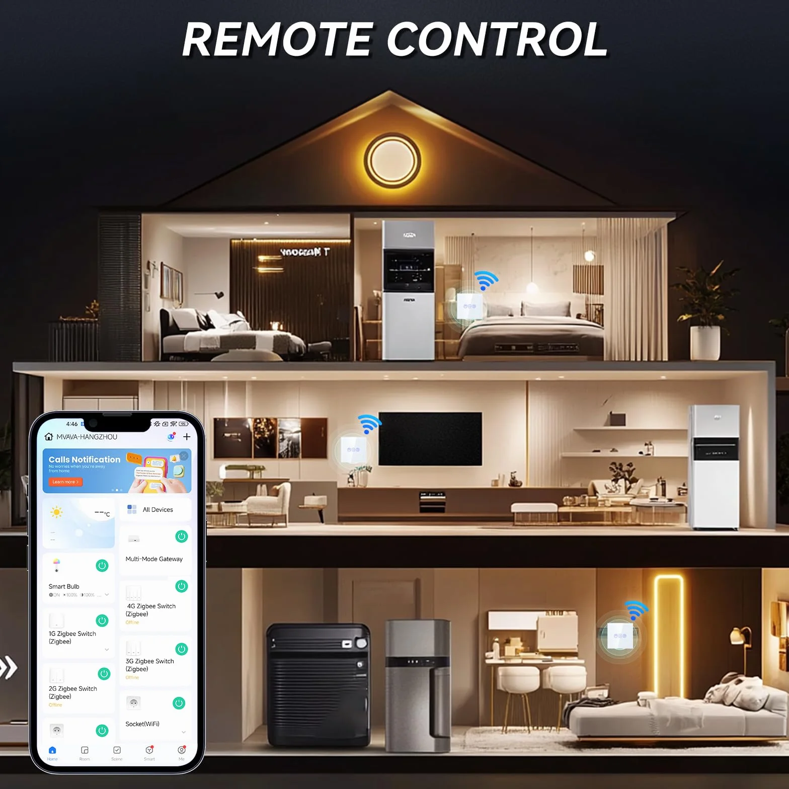 BSEED Przełącznik rolet WiFi, pilot zdalnego sterowania i funkcja timera z aplikacją Smart Life/Tuya, współpracuje z Alexa Echo i Google Home, przełącznik żaluzji WiFi z panelem dotykowym, biały