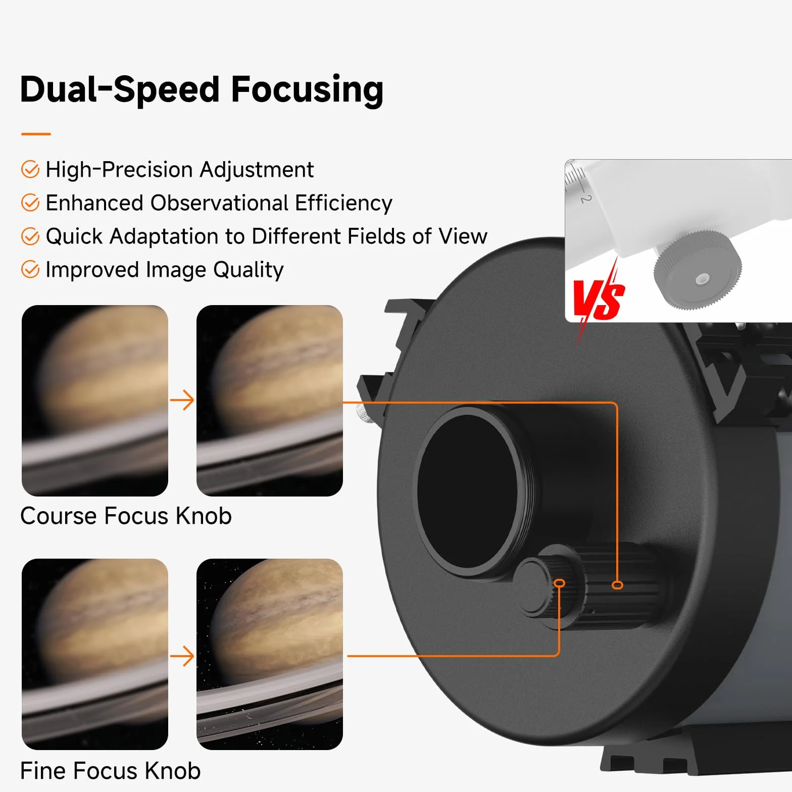 Svbony MK127 Teleskop dla dorosłych, przysłona 127 mm f/11,8 Teleskop do astronomii, Maksutov Cassegrain OTA, podwójna prędkość ogniskowania katadioptryczna OTA do astronomii wizualnej i fotografii