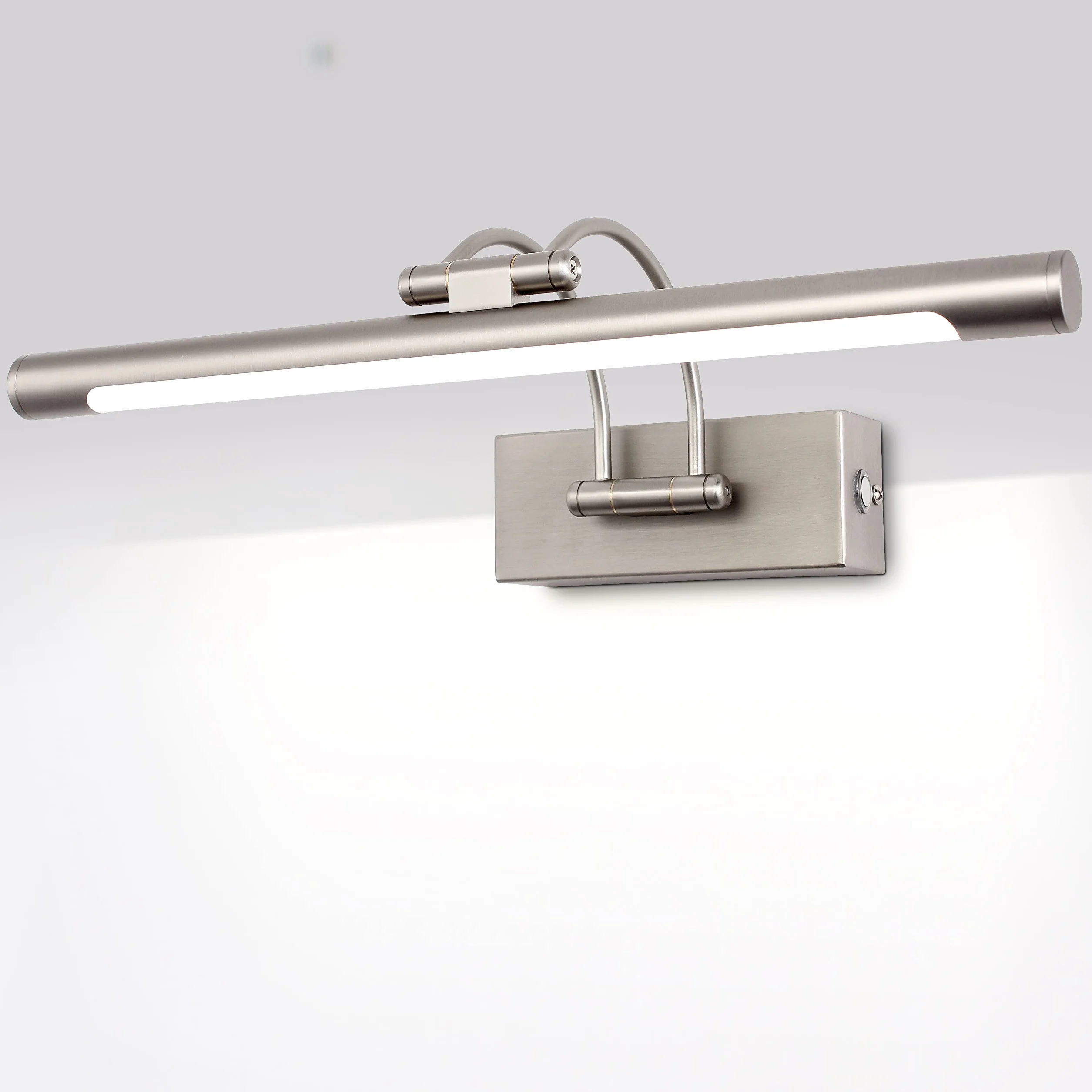 MantoLite Ściemnialna lampa ścienna LED 40 cm 10 W 3000K/4500K/6000K niklowane