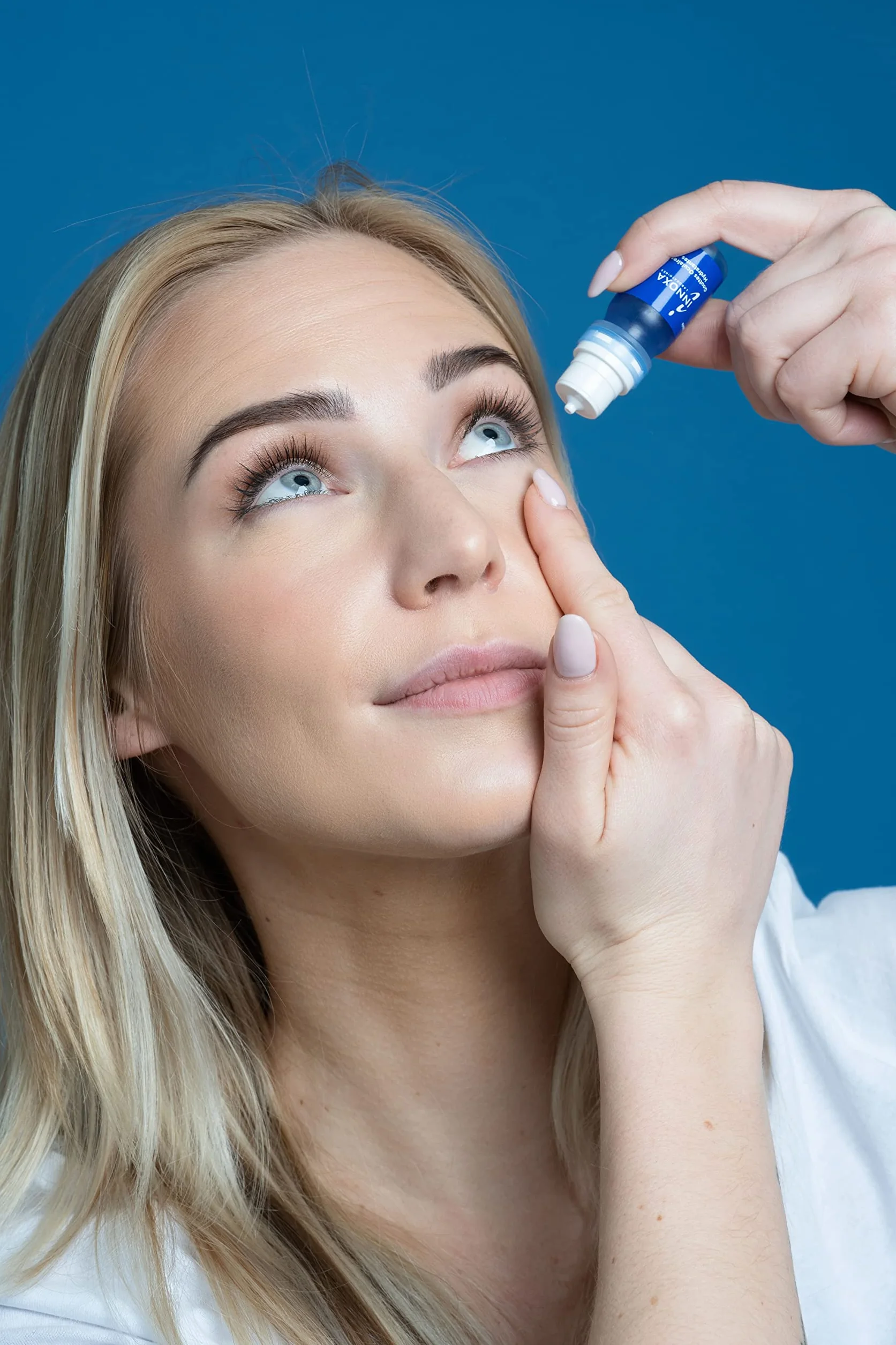 INNOXA Krople do oczu, przywracają biel zaczerwienionym oczom, nawilżają suche i zmęczone oczy, oryginalna sterylna formuła bez konserwantów, zestaw 2 x 10 ml
