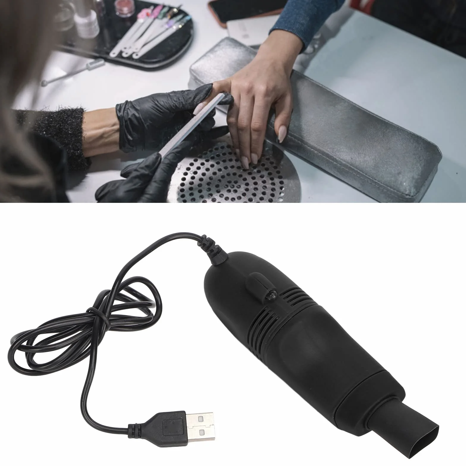Mini Keyboard Cleaner, Podręczny Odkurzacz Mini USB z dużą Ssaniem Czarny