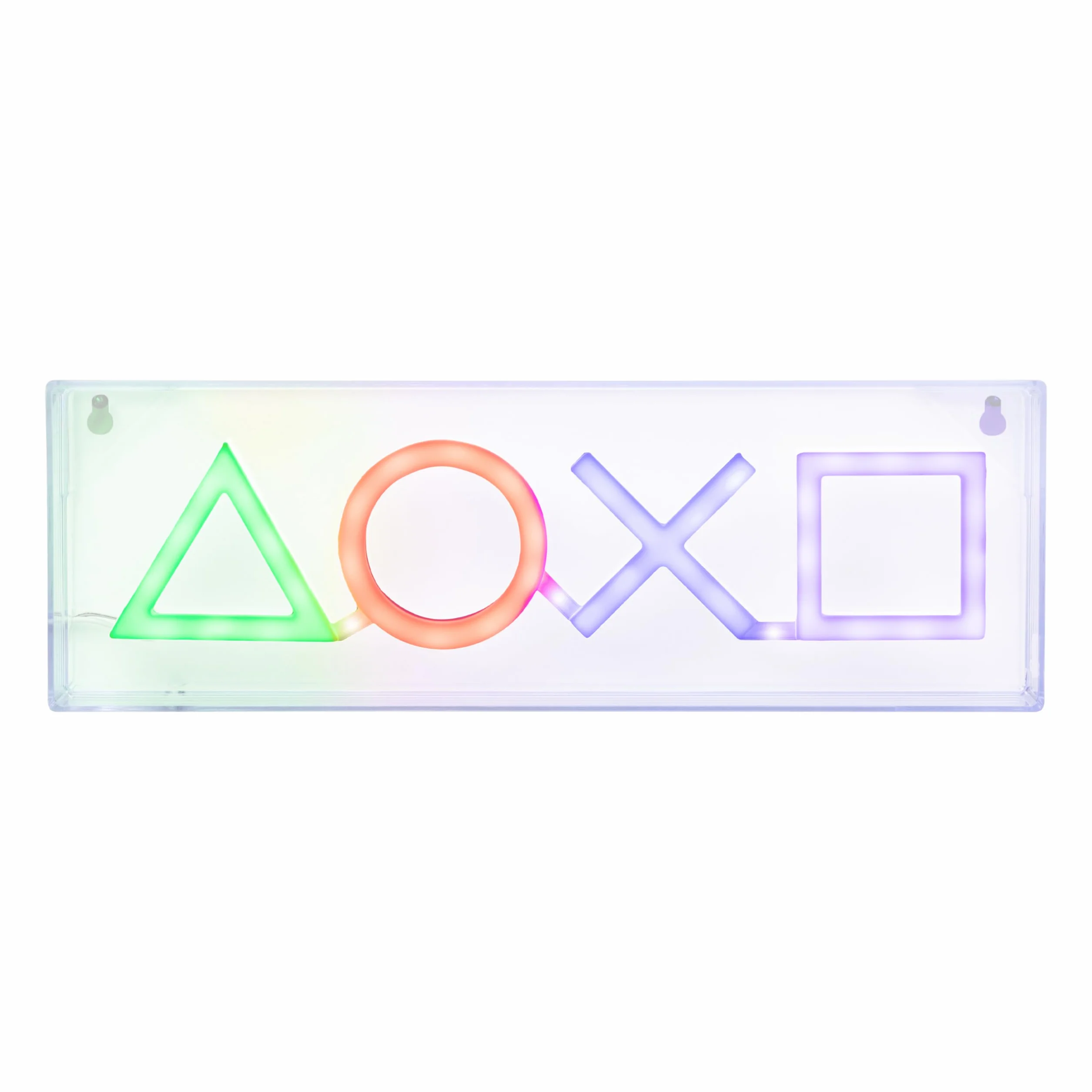 Paladone PlayStation neonowa lampa LED, wolnostojąca lub montowana na ścianie, akcesoria do pokoju gier i dekoracje dla graczy