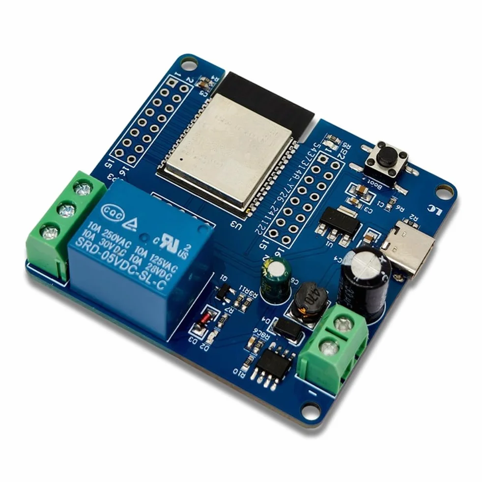 ESP32-C6 pojedynczy moduł przekaźnikowy DC5-60V Support Matter WiFi6 Bluetooth 5.3 Zigbee3.0 Thread1.3 dla inteligentnych urządzeń domowych