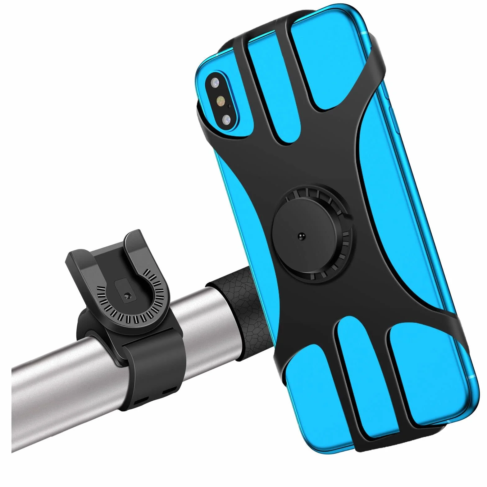 MOSUO Uchwyt na telefon rowerowy obracany 360° regulowany uniwersalny do smartfona 11.4-17.8 cm kompatybilny z iPhone Samsung
