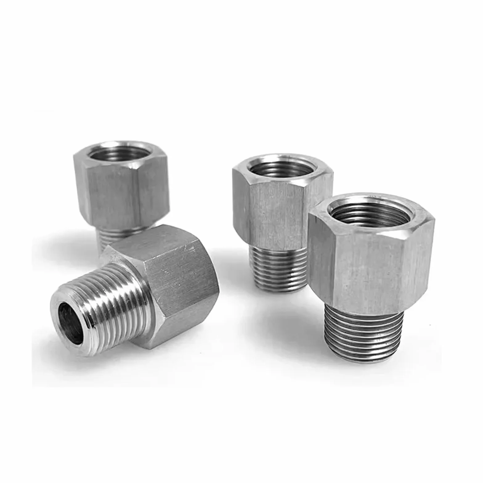 Adaptery do przyłączy rurowych M12 M14 M16 żeński X M8 M10 M12 M14 M16 M18 M20 1/8" 1/4" 3/8" 1/2" męski gwint BSP stal nierdzewna wysokociśnieniowe złącze rurowe 1 szt.(M14x1.5 to BSP3I4)