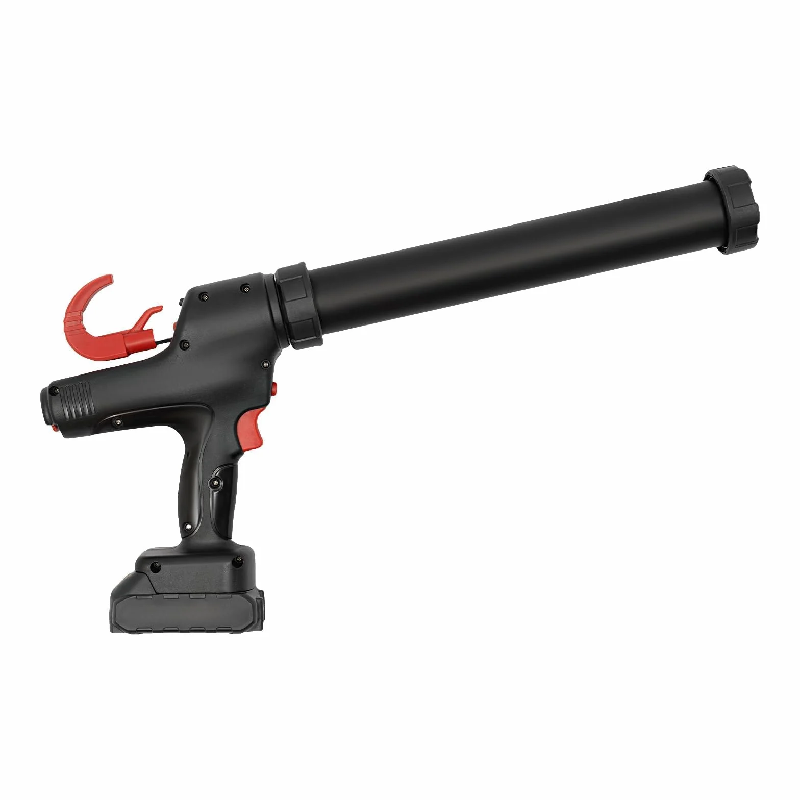 Elektryczny pistolet uszczelniający z ciągiem 8000N, 6 ustawień prędkości, zawiera 2 baterie litowe, kompatybilny z twardym klejem 300 ml i miękkim klejem 600 ml, łatwe w użyciu narzędzie