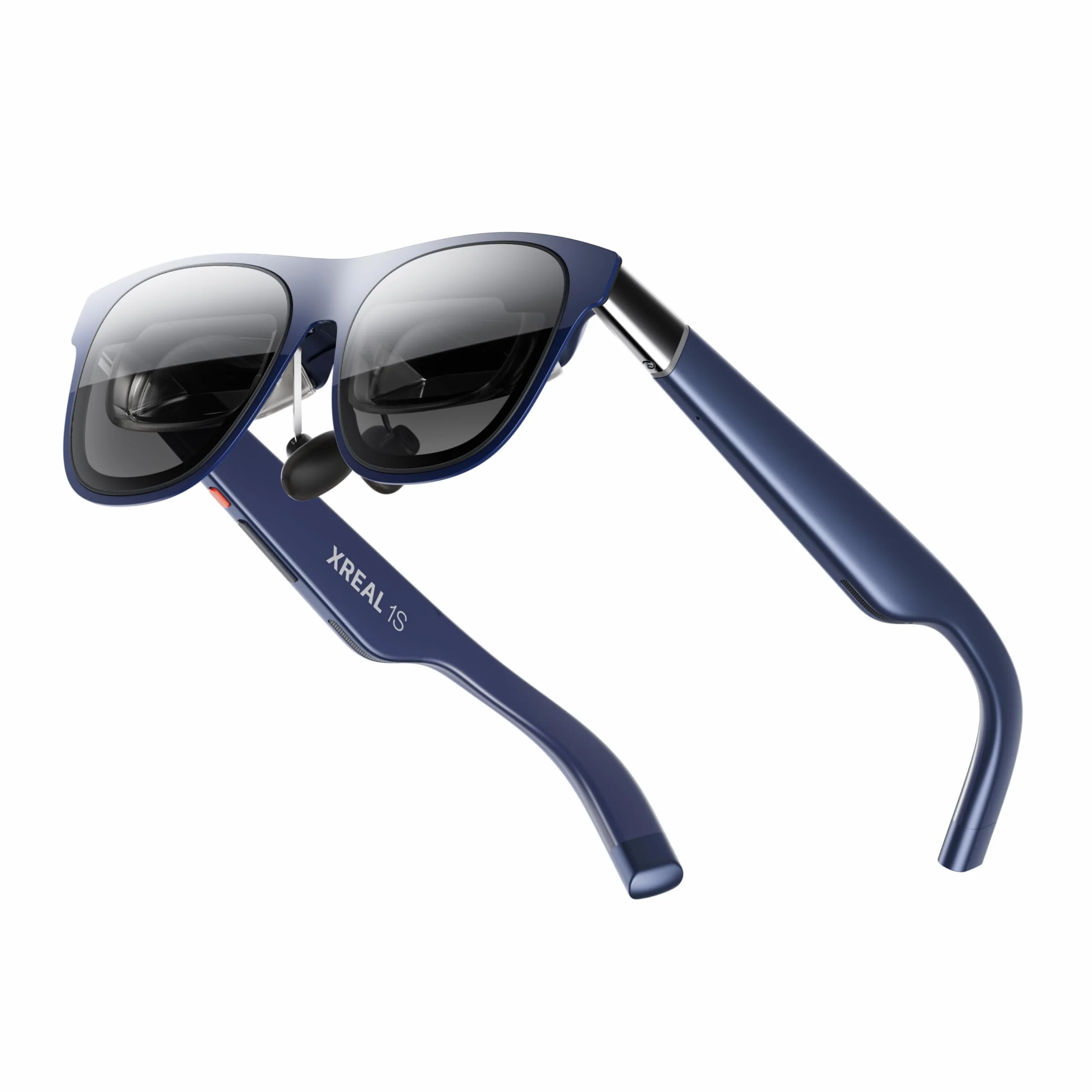 XREAL 1S AR/XR Okulary, 500" Ekran Wirtualny, Pole Widzenia 52°, Natywny 3DoF, REAL 3D AR Okulary z Chipem X1, Obsługują Wszystkie Urządzenia USB-C DP i iPhone 17/16/15, ROG/SteamDeck