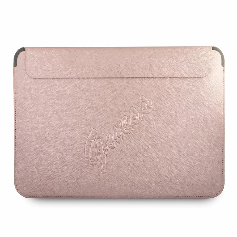 Guess Etui ochronne GUCS13PUSASPI 13" różowe Saffiano Script