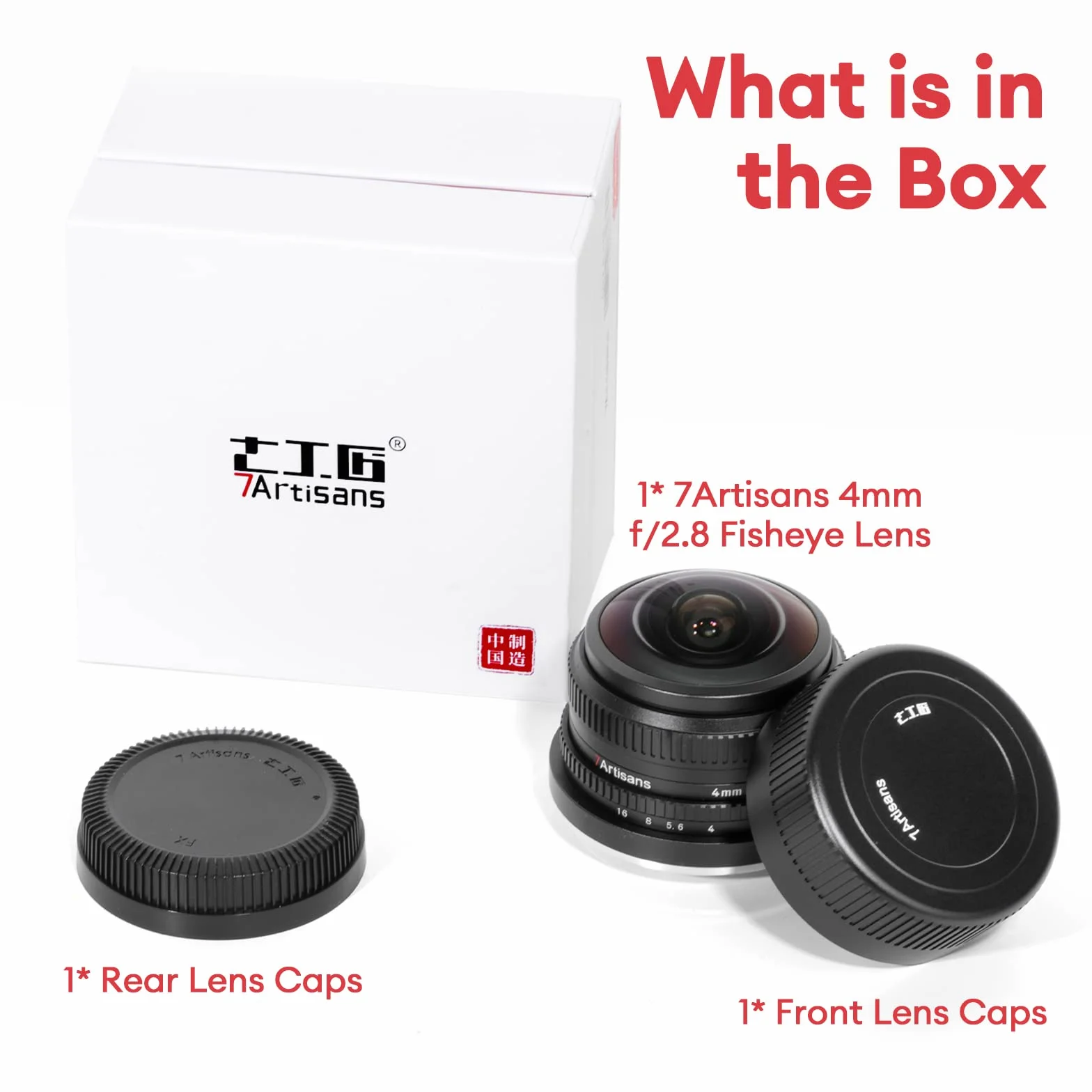 7artisans 4 mm F2.8 okrągły obiektyw typu rybie oko 225° do Sony E-mount APS-C