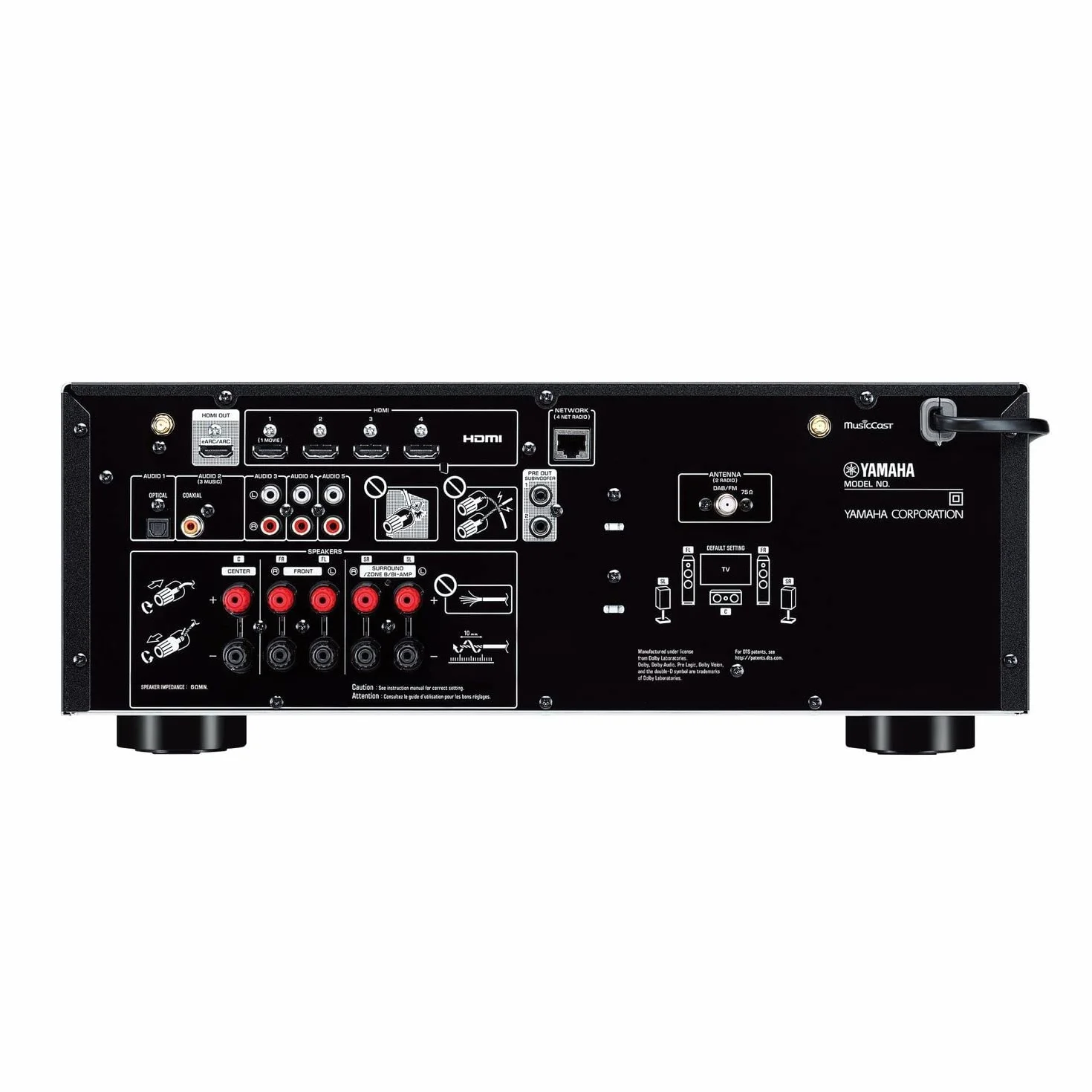 Yamaha YHT-4960 Kino Domowe Czarny 400 W