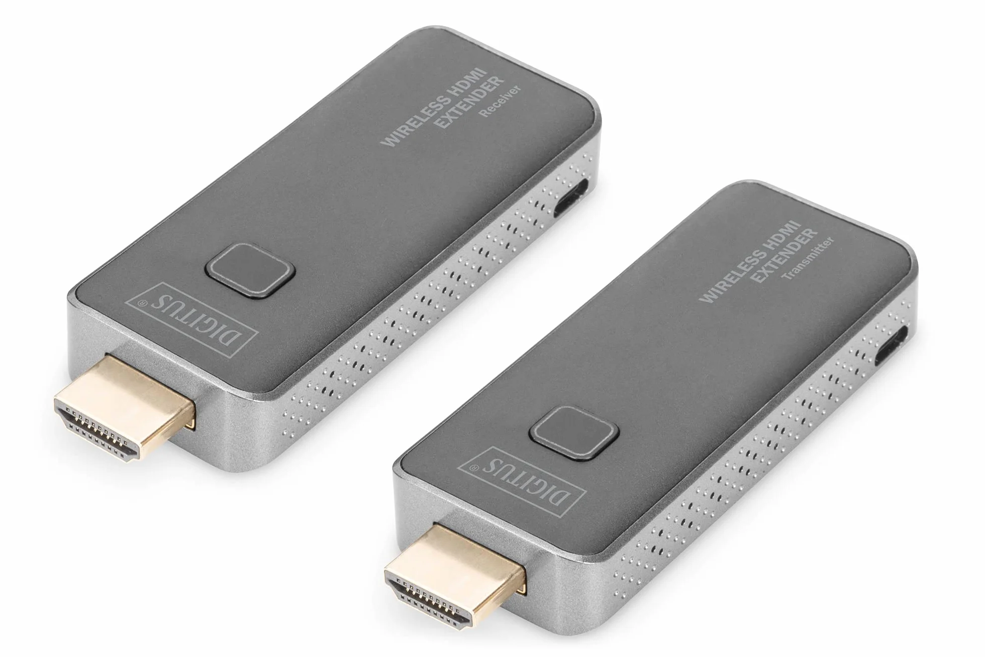 DIGITUS DS-55318 Bezprzewodowy przedłużacz HDMI - Full HD 1080p 60 Hz - Zasięg 50 m - Zestaw: nadajnik i odbiornik - HDMI do HDMI - Plug & Play - HDMI 1.4 i HDCP 1.3