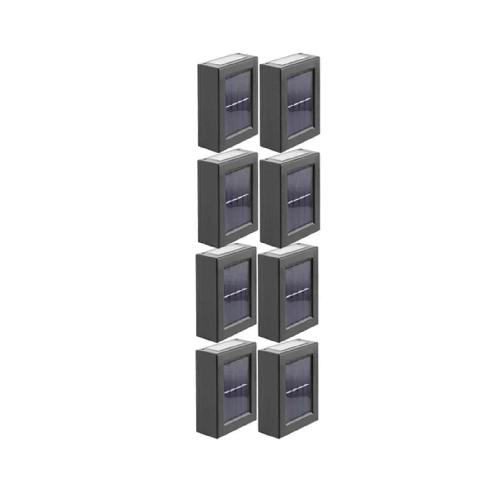 16~1 Szt. Inteligentne Oświetlenie Zewnętrzne LED Na Energię Słoneczną Wodoodporne Lampy Dekoracyjne Do Ogrodu Na Balkon Yard Street Wall Light Zewnętrzna Lampa Solarna(8pcs,Cold light)