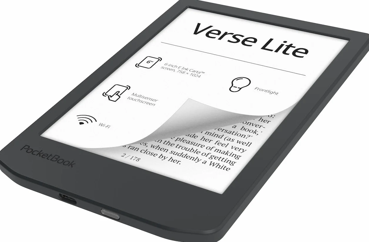 PocketBook Verse Lite Czytnik E-Booków 6 Cali E-Ink Carta Podświetlenie Wi-Fi 25 Formatów DRM