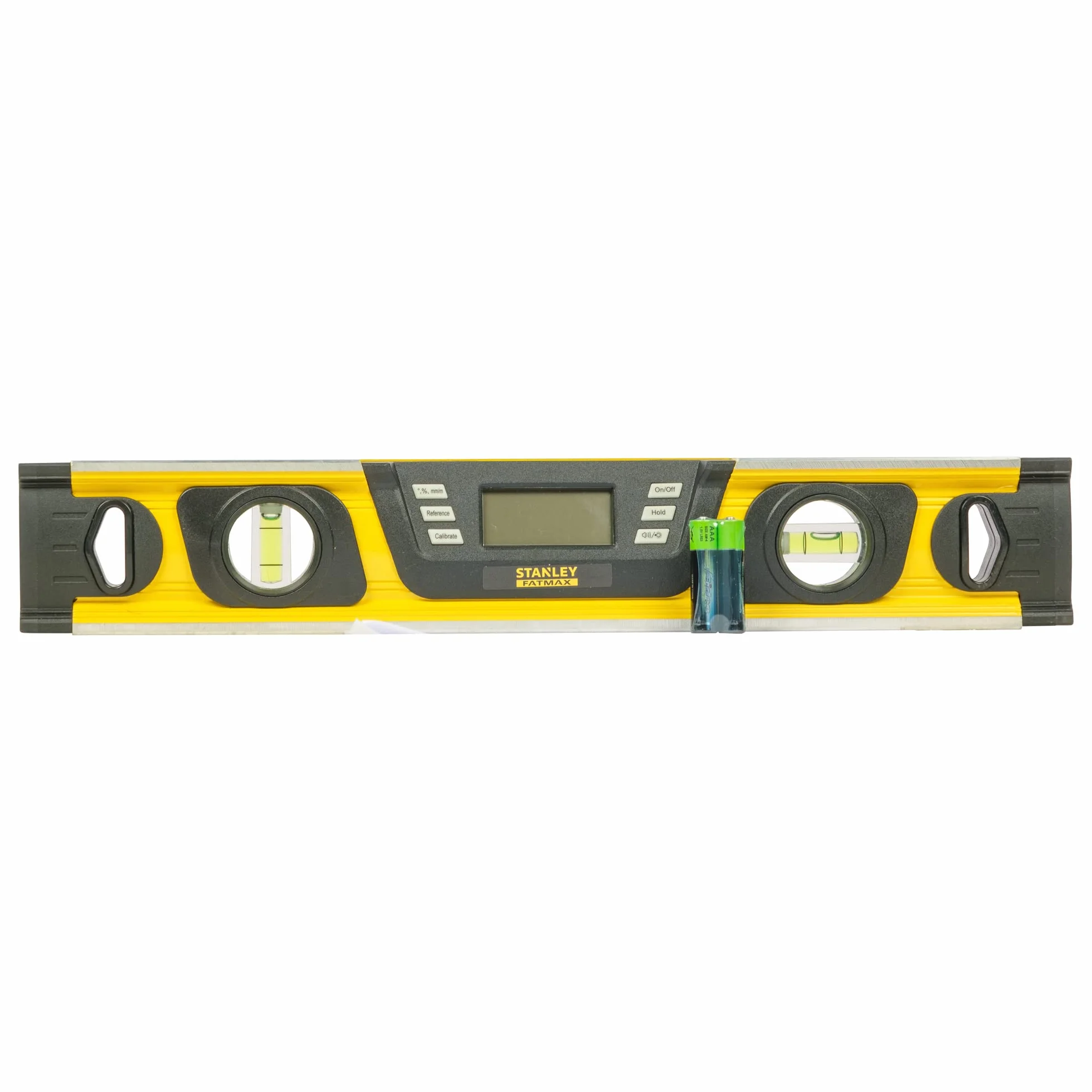 Stanley Pochyłomierz FatMax (cyfrowa poziomica w stopniach|procent mm/m, długość 40 cm, wyświetlacz LCD) 0-42-063