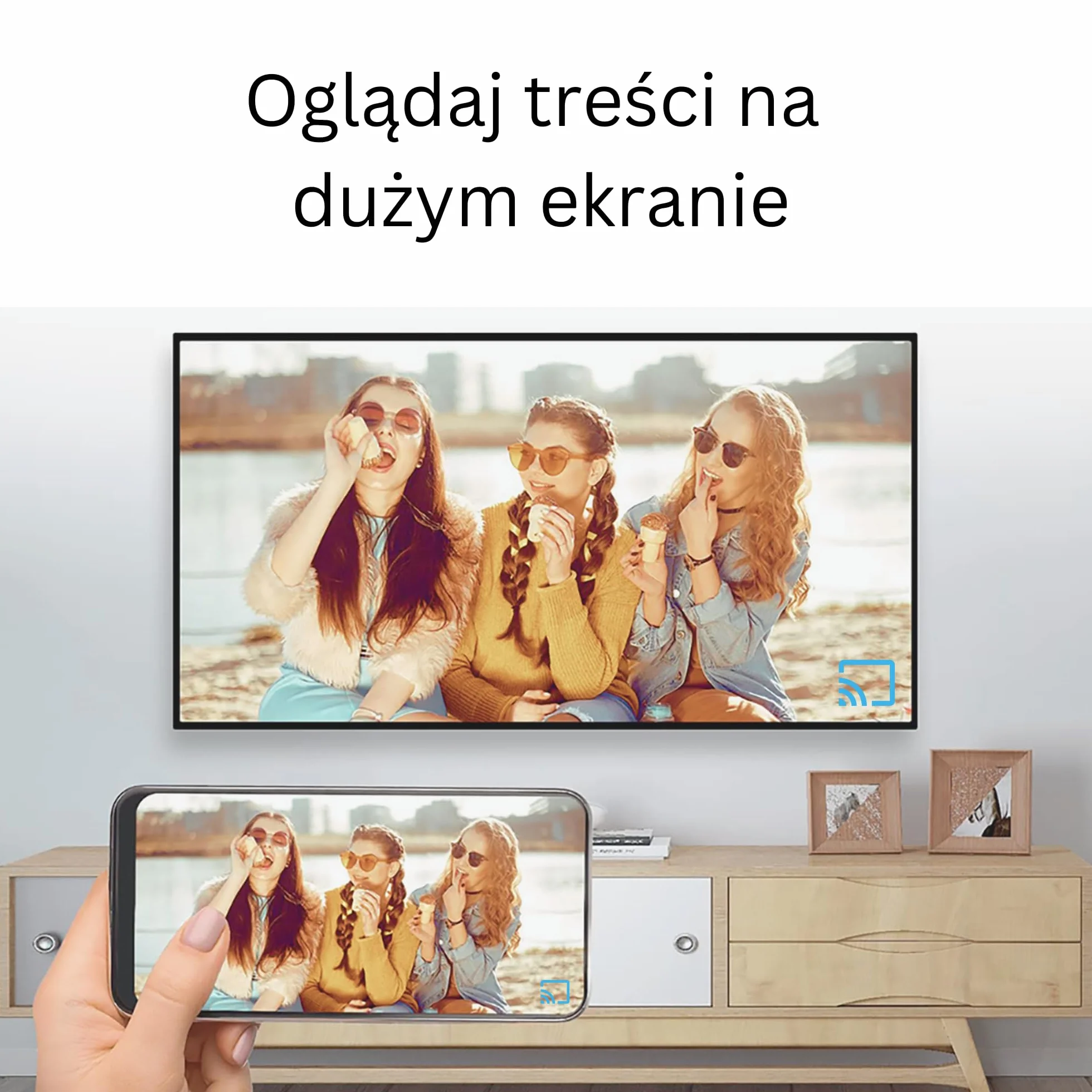 GX1 4K Streaming Box - Google TV 14 [4GB RAM, 32GB ROM] Odtwarzacz Multimedialny Smart TV, Obsługuje Netflix i Prime w 4K, AI-Upscaling, HDR10+, WiFi 6, LAN